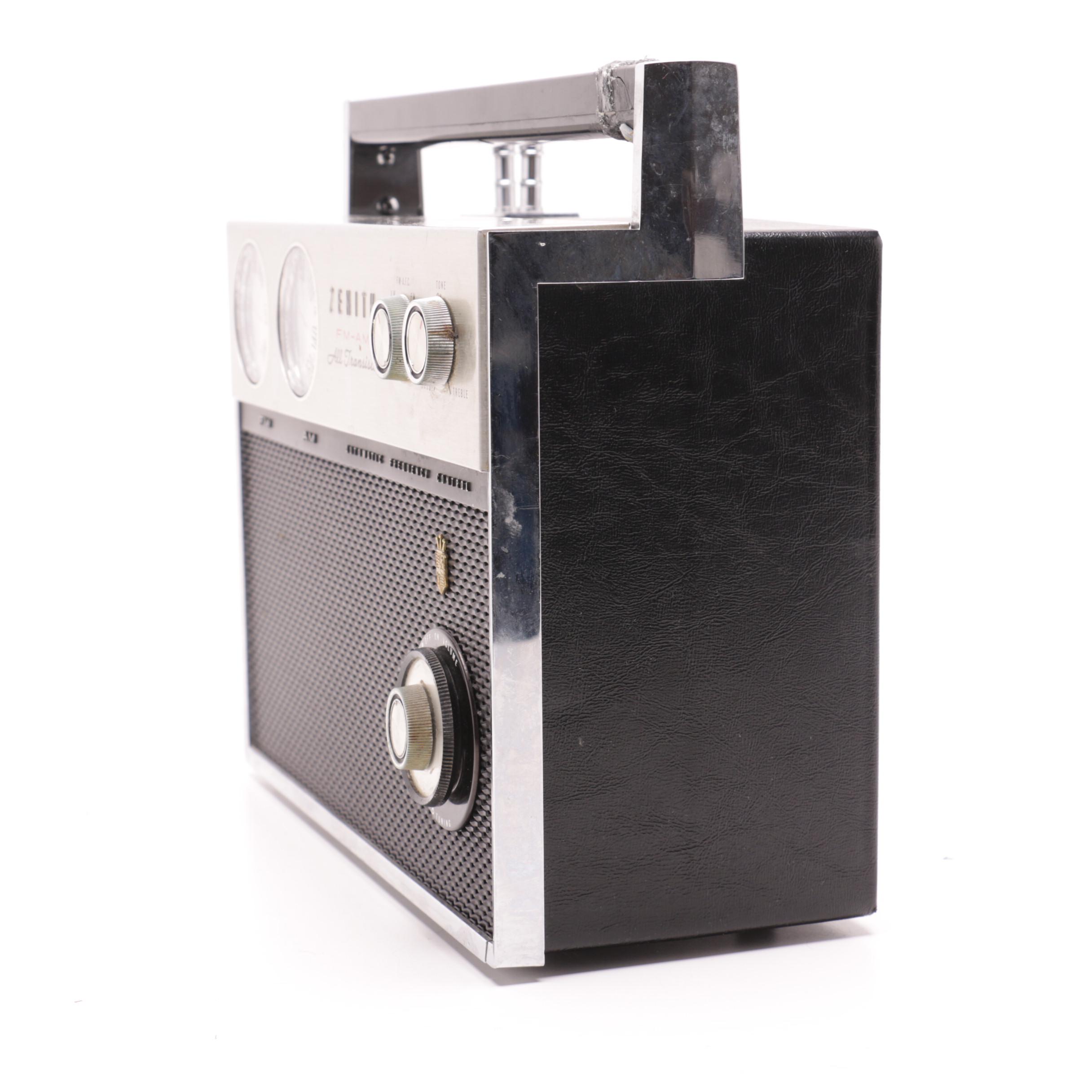 Zenith AM/FM All Transistor Radio with Automatic Frequency Control, 1960s