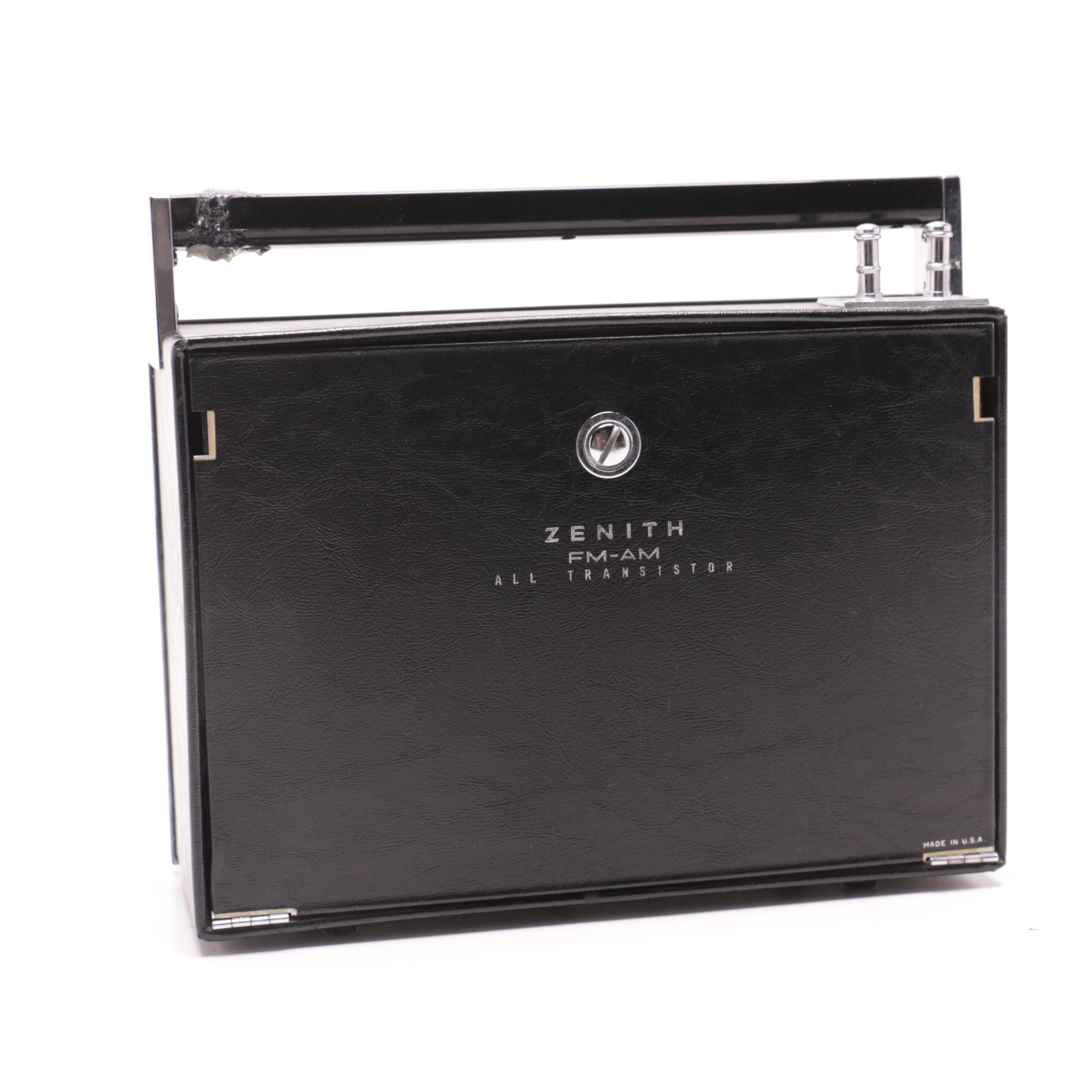 Zenith AM/FM All Transistor Radio with Automatic Frequency Control, 1960s