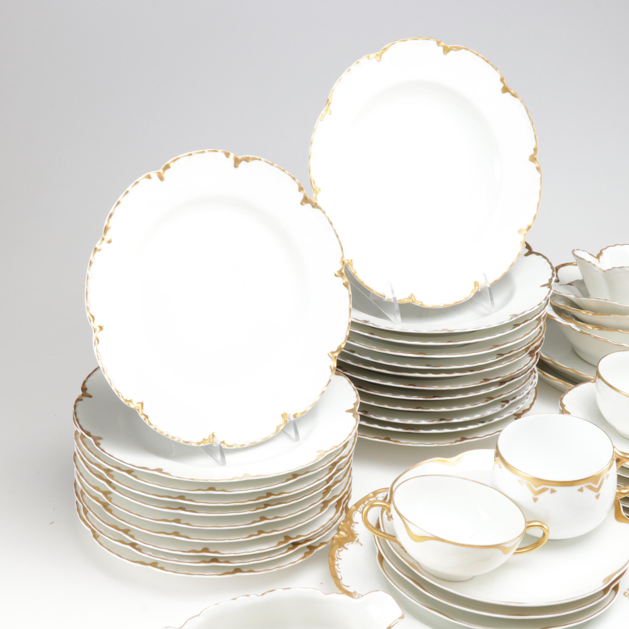 Haviland & Co. "Silver Anniversary" Porcelain Dinnerware