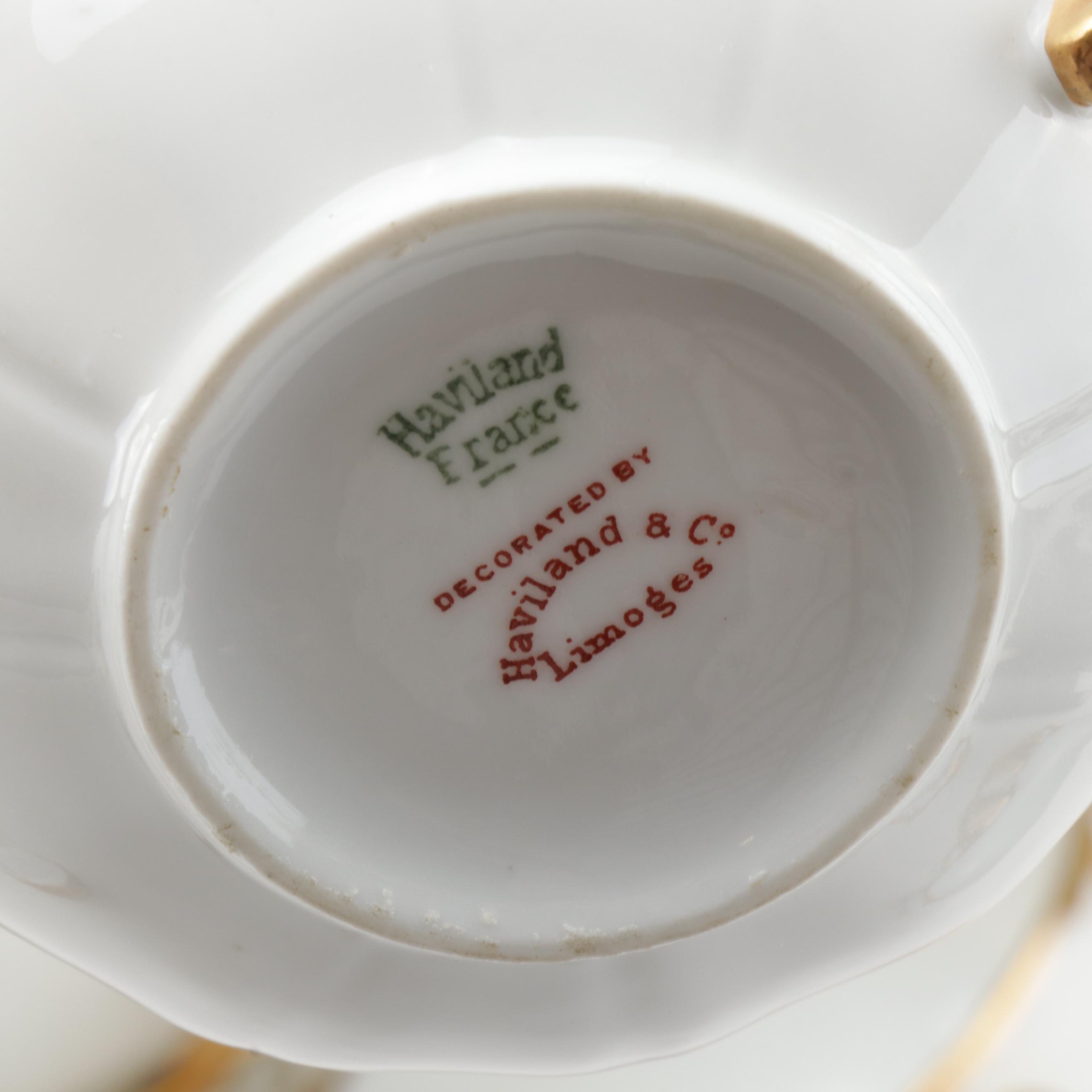 Haviland & Co. "Silver Anniversary" Porcelain Dinnerware