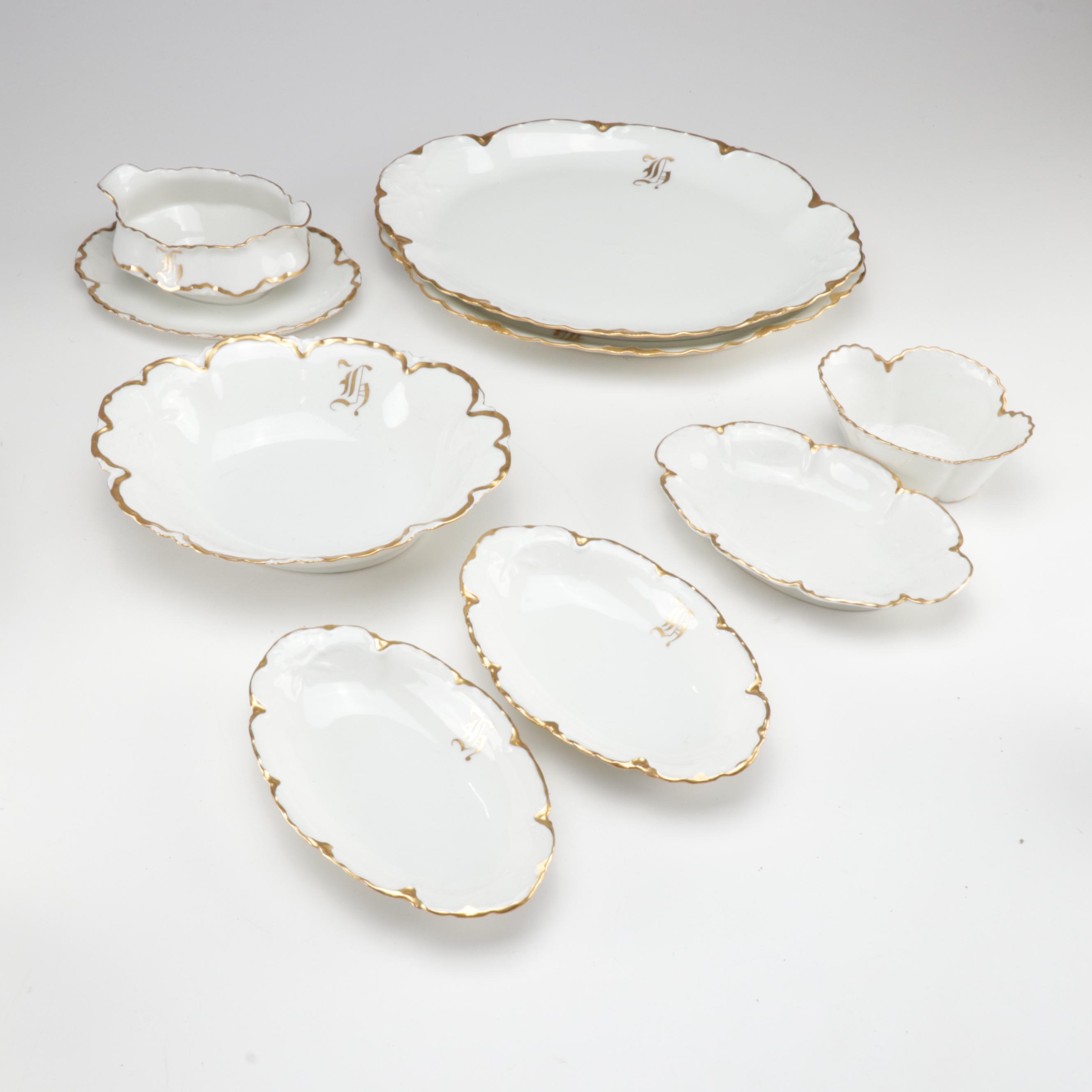 Haviland & Co. "Silver Anniversary" Porcelain Dinnerware