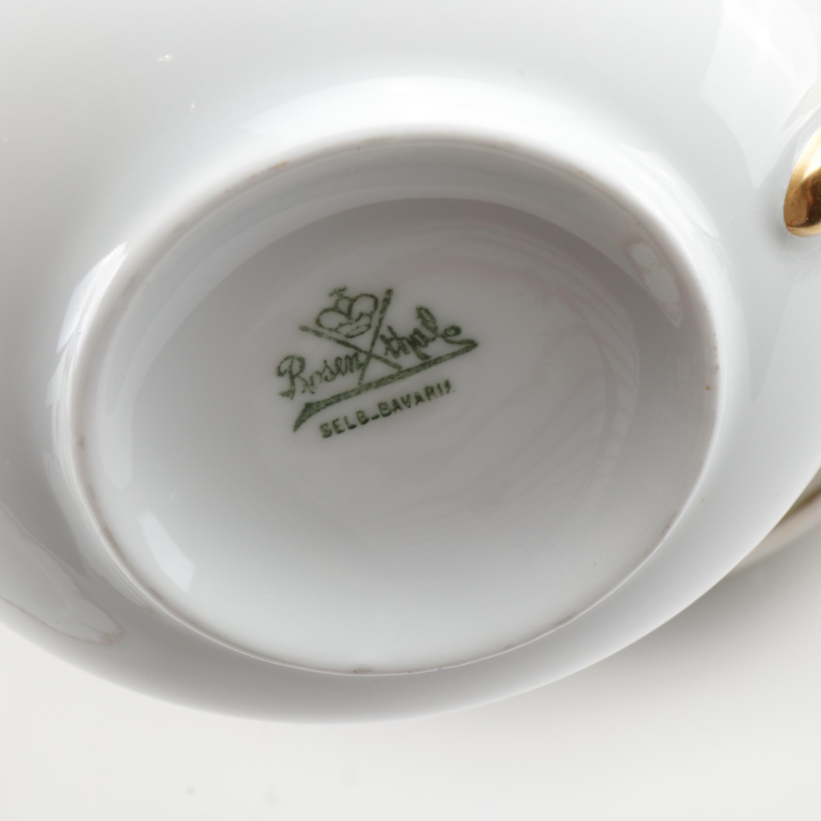 Haviland & Co. "Silver Anniversary" Porcelain Dinnerware
