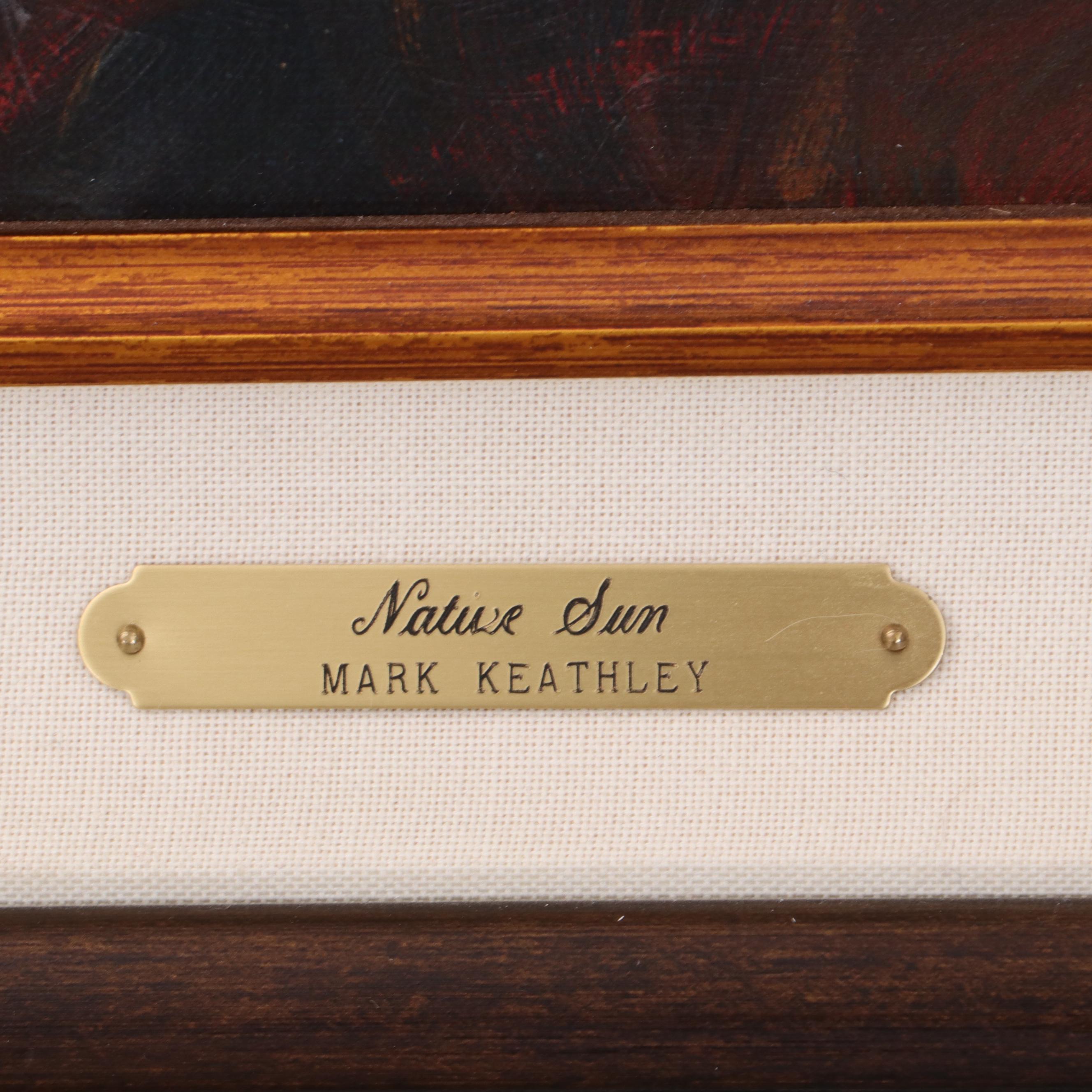 Mark Keathley Hand Embellished Giclée "Native Sun"