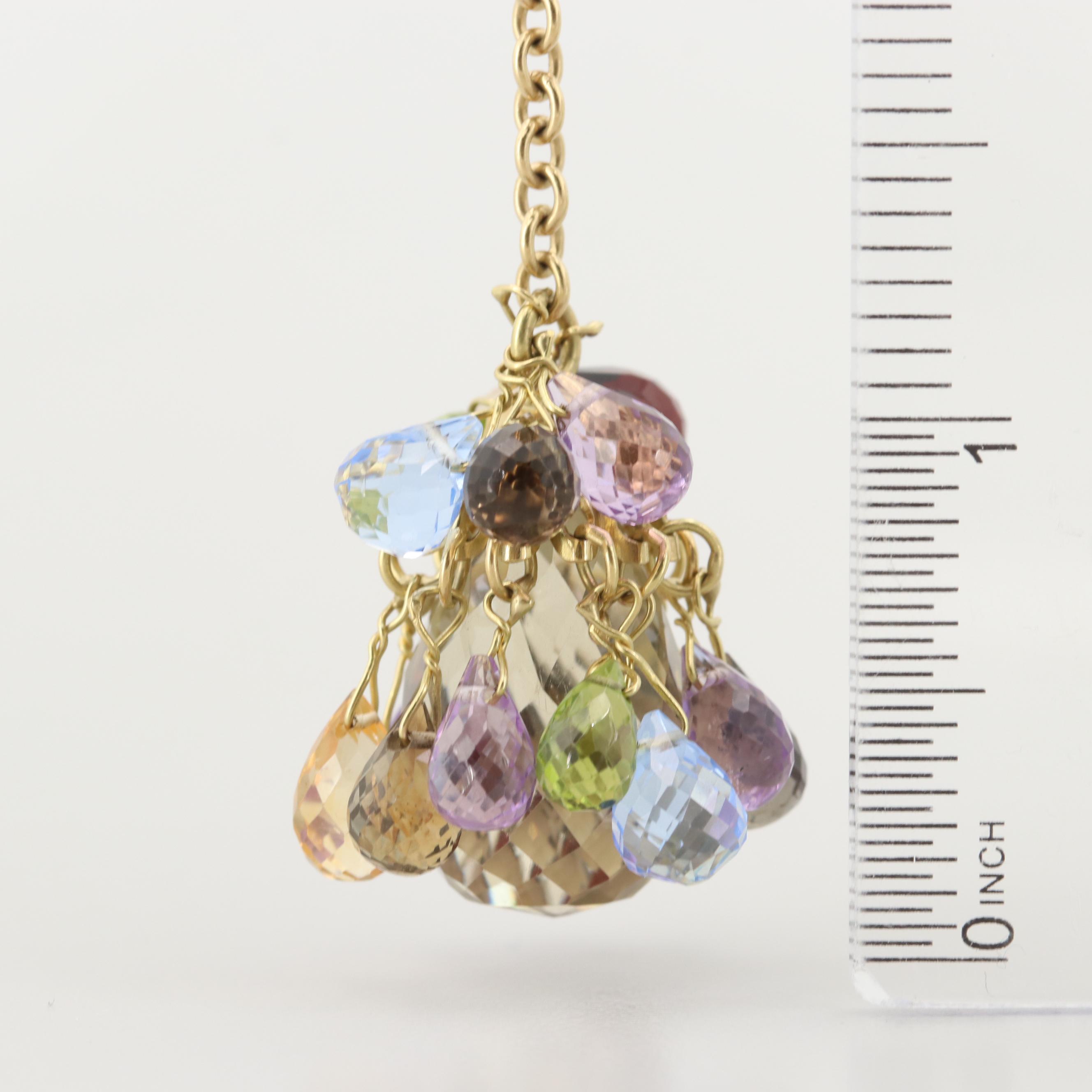 Rossi 18K Yellow Gold Mixed Gemstone Briolette Necklace