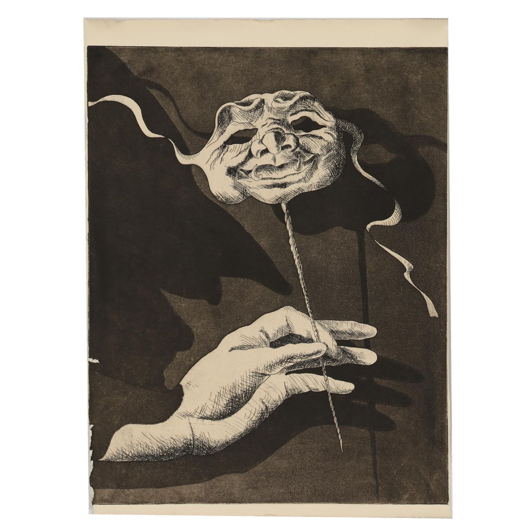 Nick Bubash 1989 Etching "Mistaken Identity"