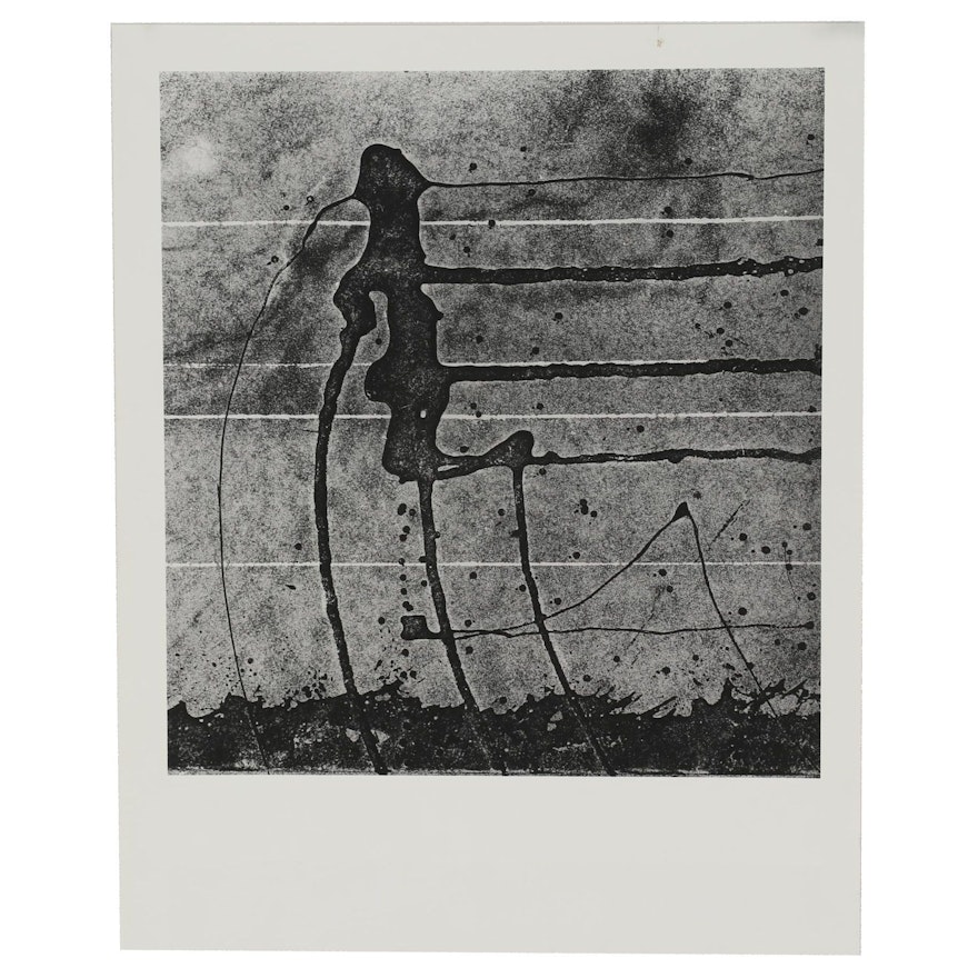 Don Jim Silver Gelatin Photograph from "Warriors (Abstract Tar Drippings)"
