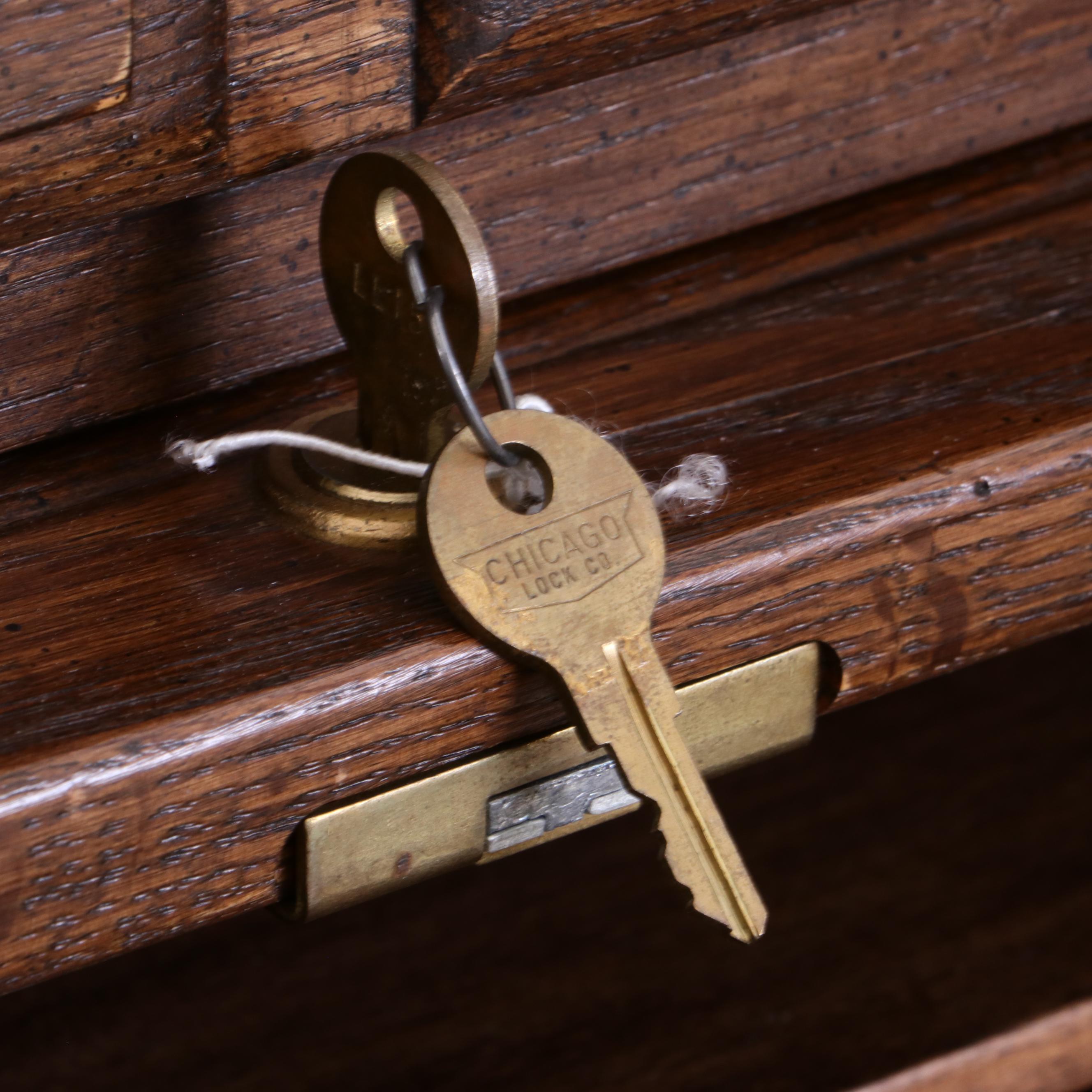 Ethan Allen Oak Roll-Top Desk, Late 20th Century