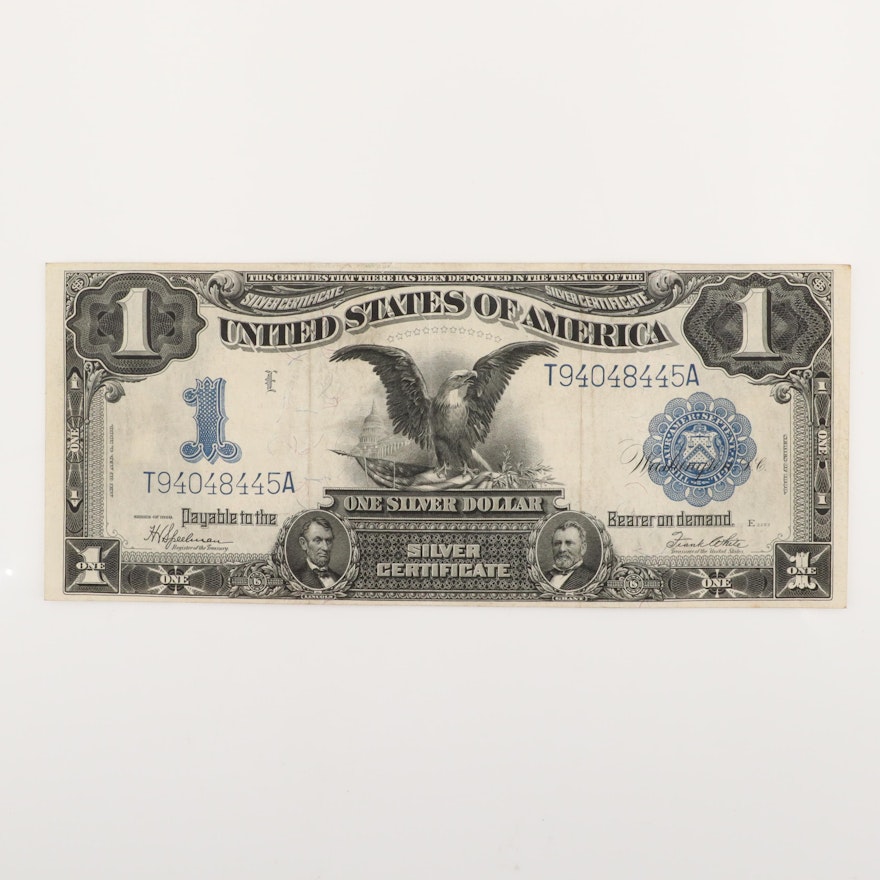 Large Format Series of 1899 $1 "Black Eagle" Silver Certificate