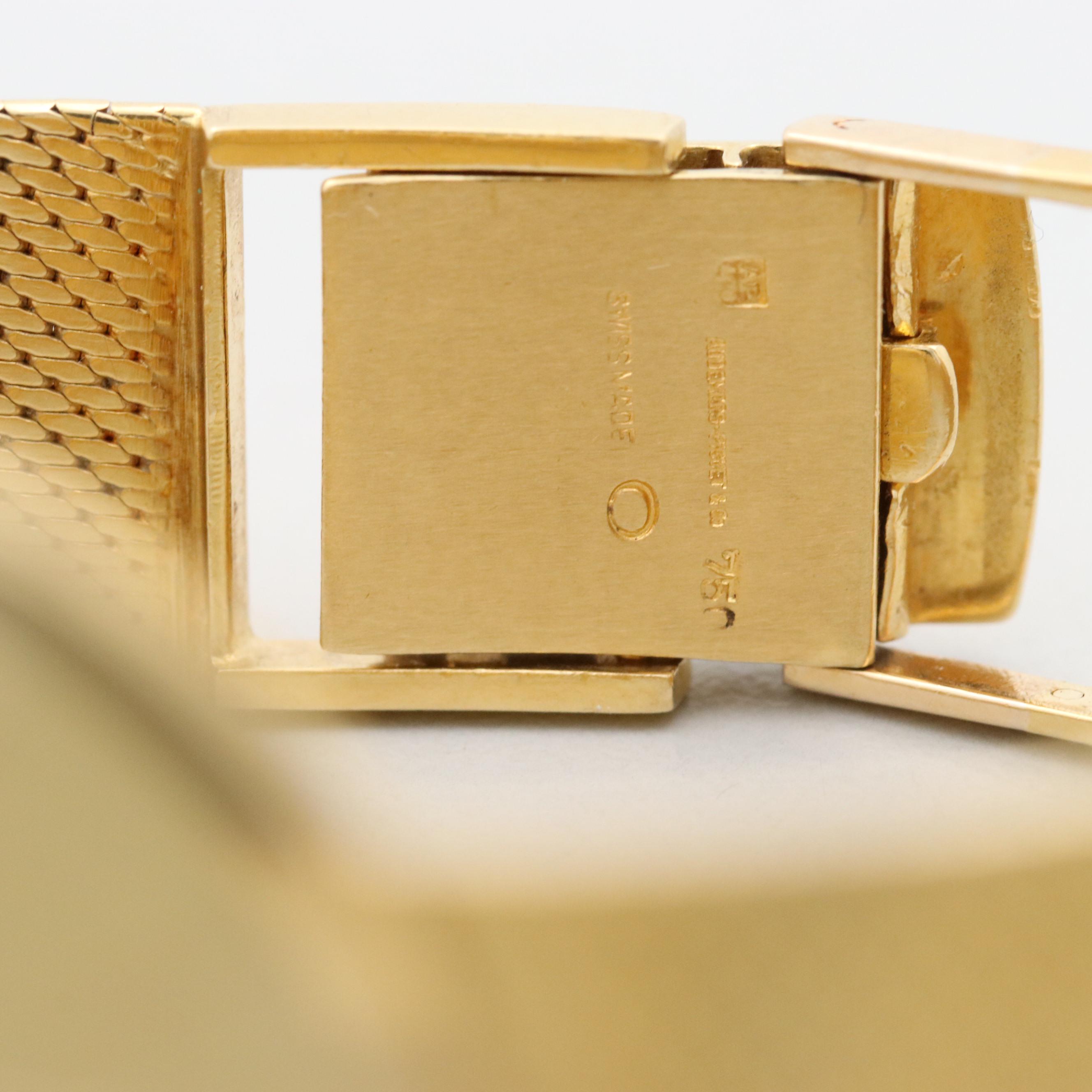 Circa 1960 Audemars Piguet Ultra-Thin 18K Gold With Gubelin Cosigned Dial