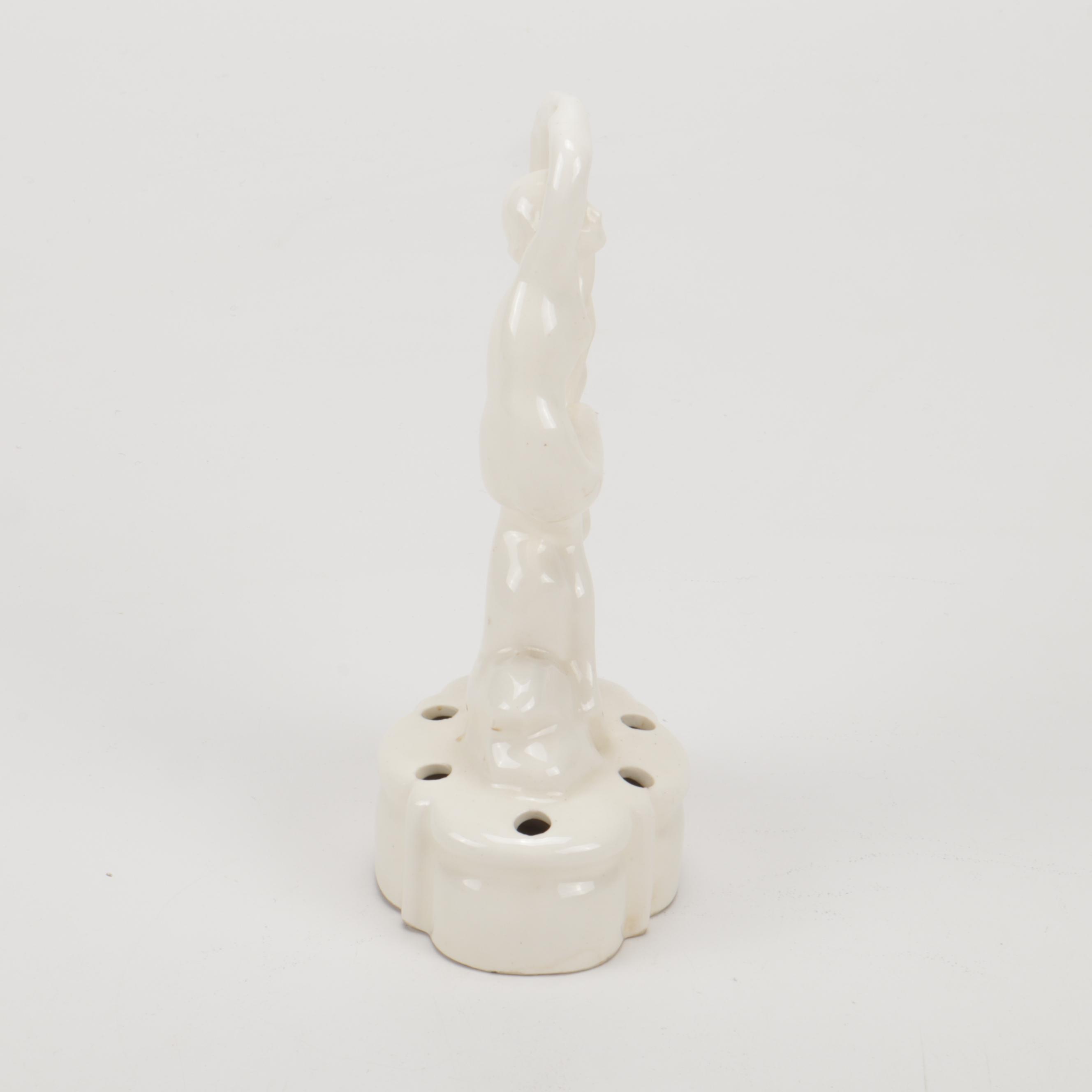 Erphila Fayence German Art Deco Dancer Flower Frog