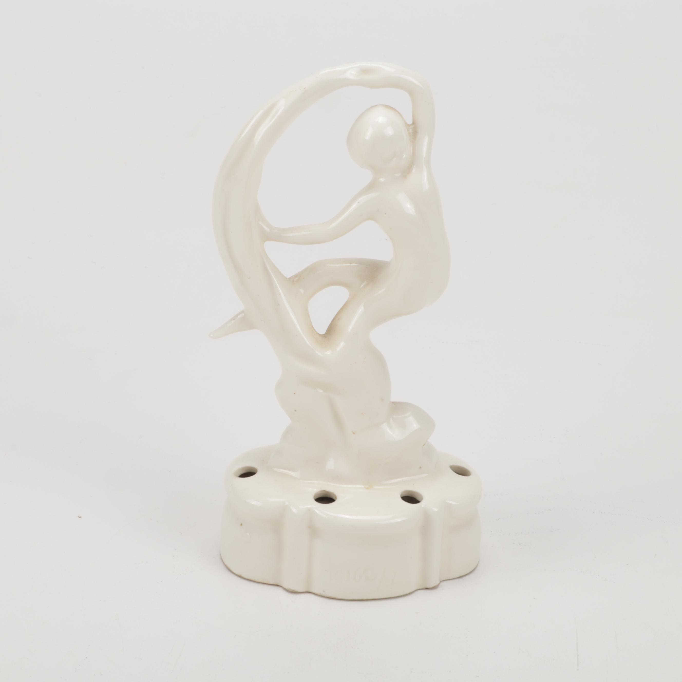 Erphila Fayence German Art Deco Dancer Flower Frog