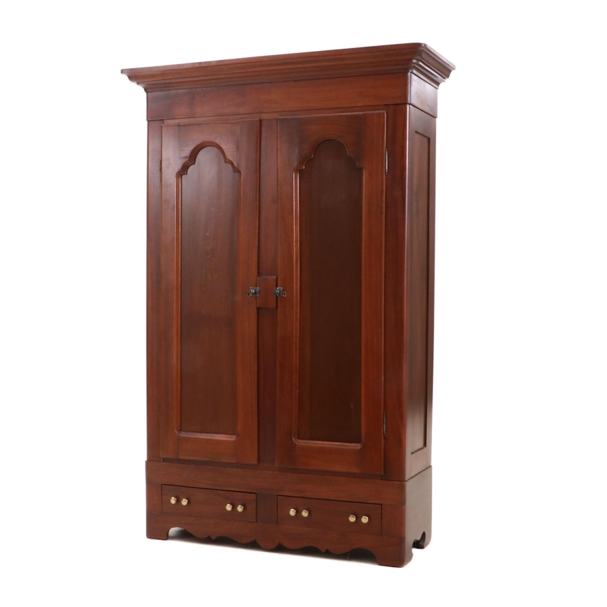 Victorian Style Knockdown Walnut Wardrobe, Circa 1860s