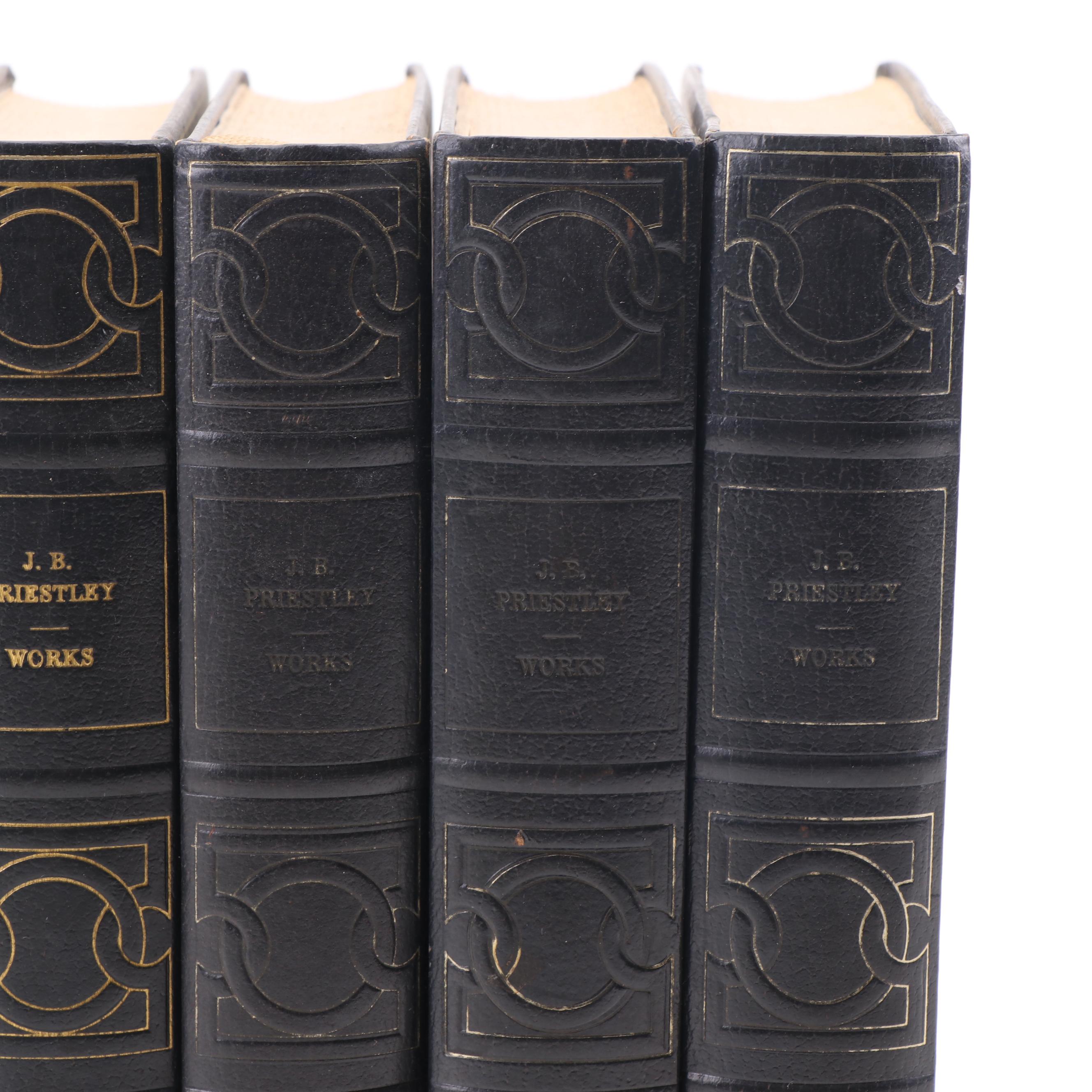 Works by J. B. Priestly in Gilt Leather Bindings, 1960