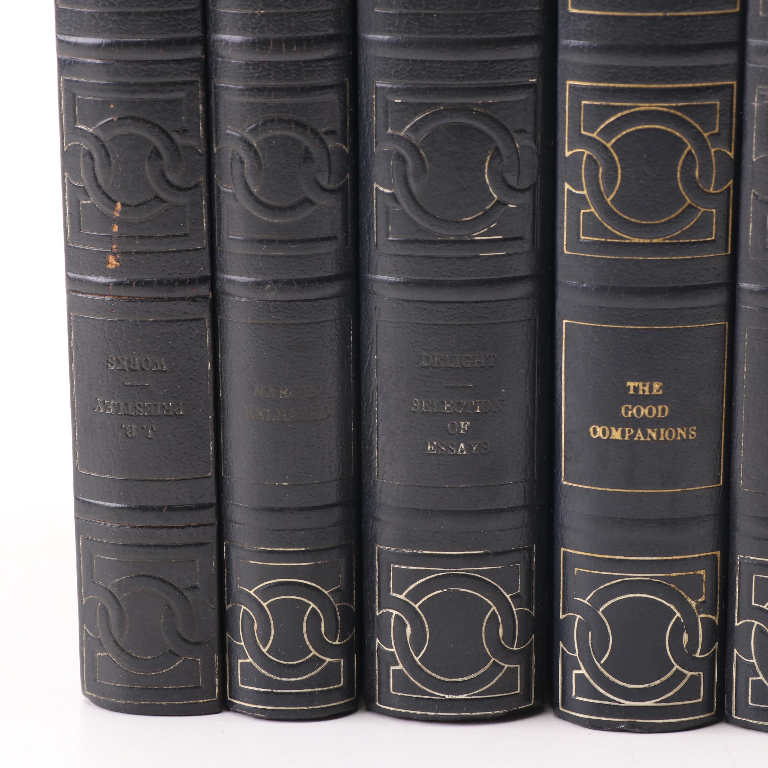 Works by J. B. Priestly in Gilt Leather Bindings, 1960