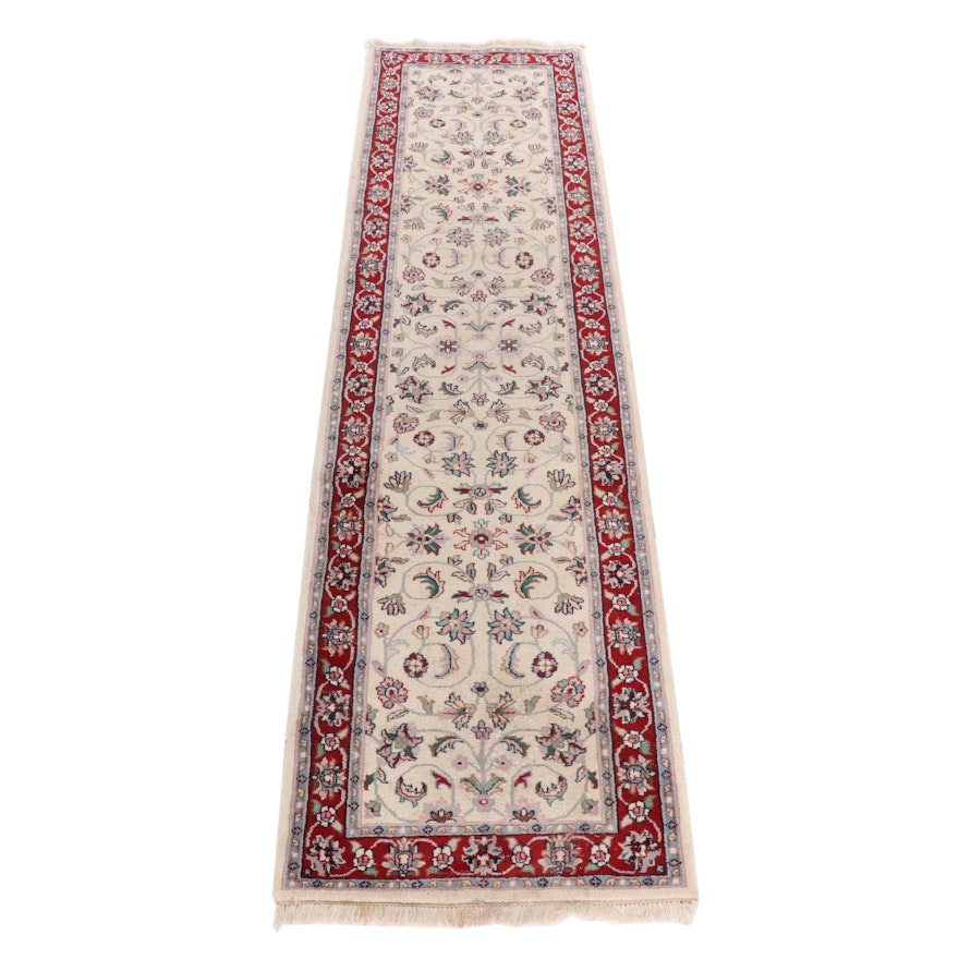 Power-Loomed Pakistani Peshawar Wool Carpet Runner