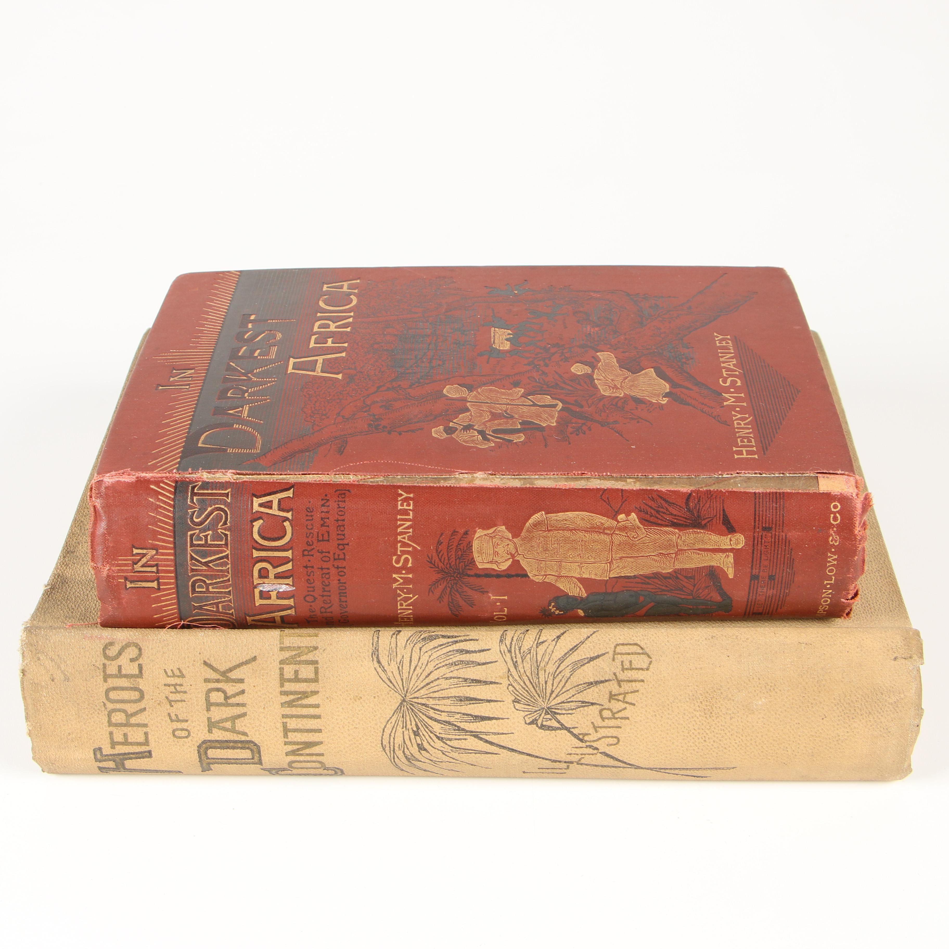 1890 "In Darkest Africa" and 1889 "Heroes of the Dark Continent"