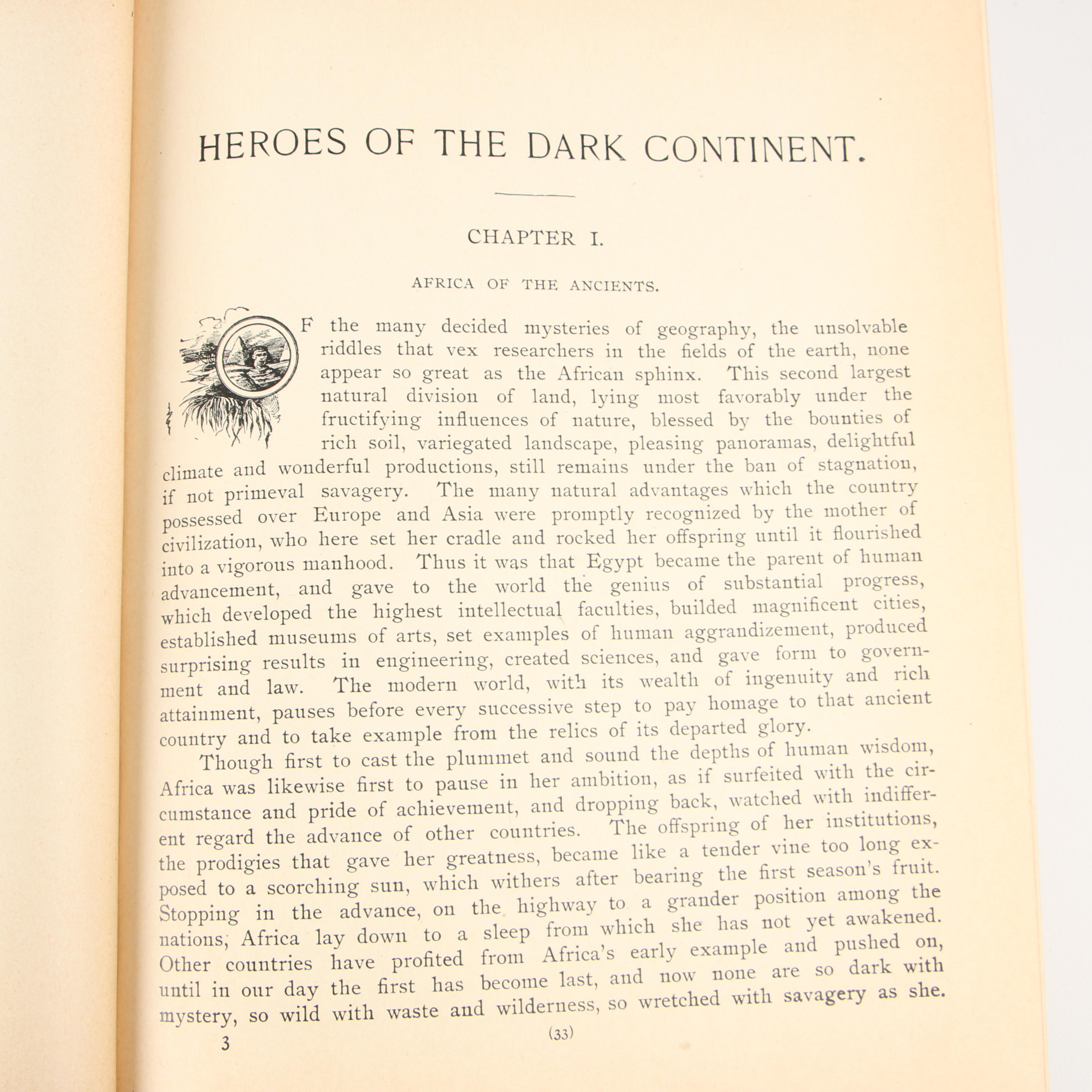 1890 "In Darkest Africa" and 1889 "Heroes of the Dark Continent"