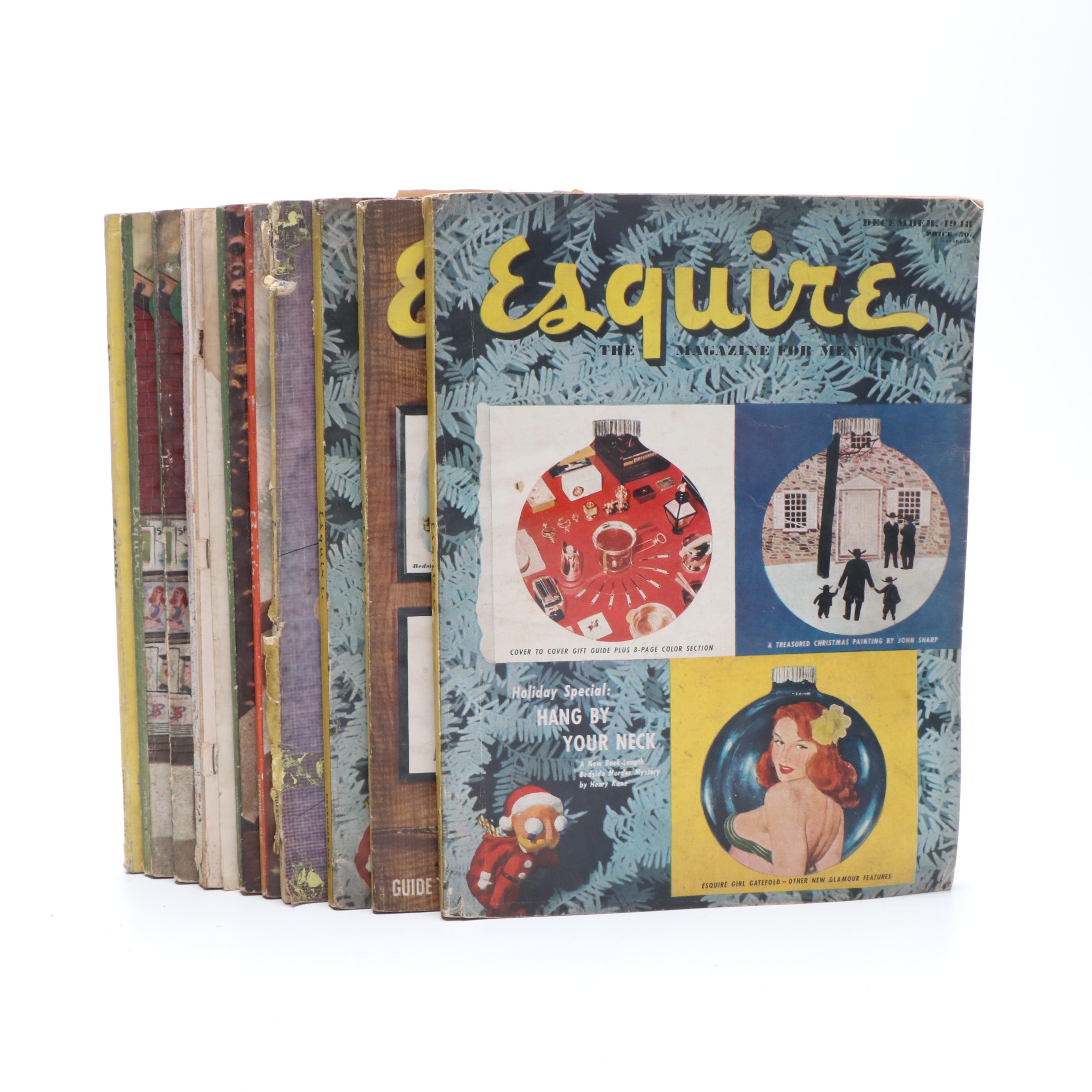 "Esquire" Magazines, Circa 1940s and 1950s