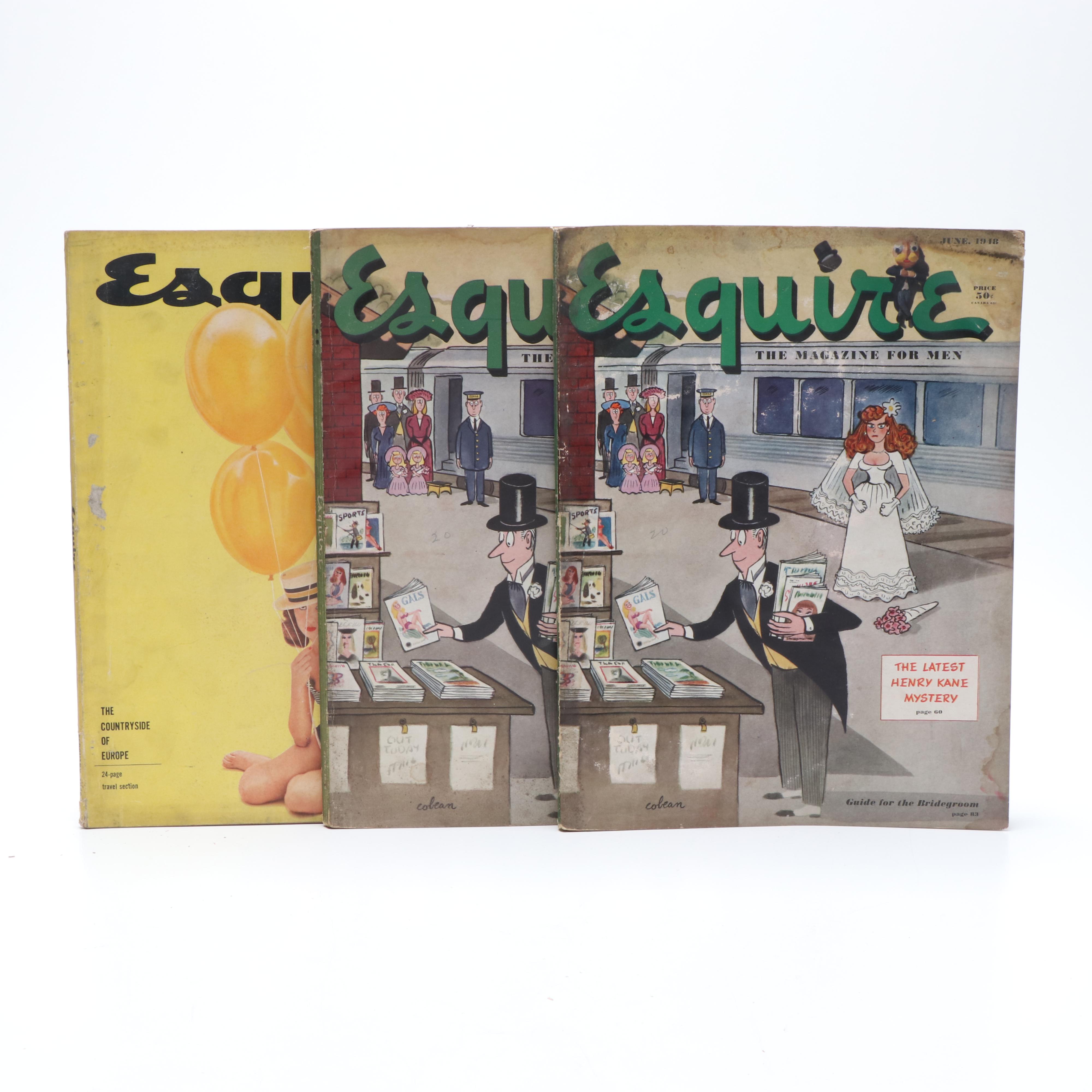 "Esquire" Magazines, Circa 1940s and 1950s