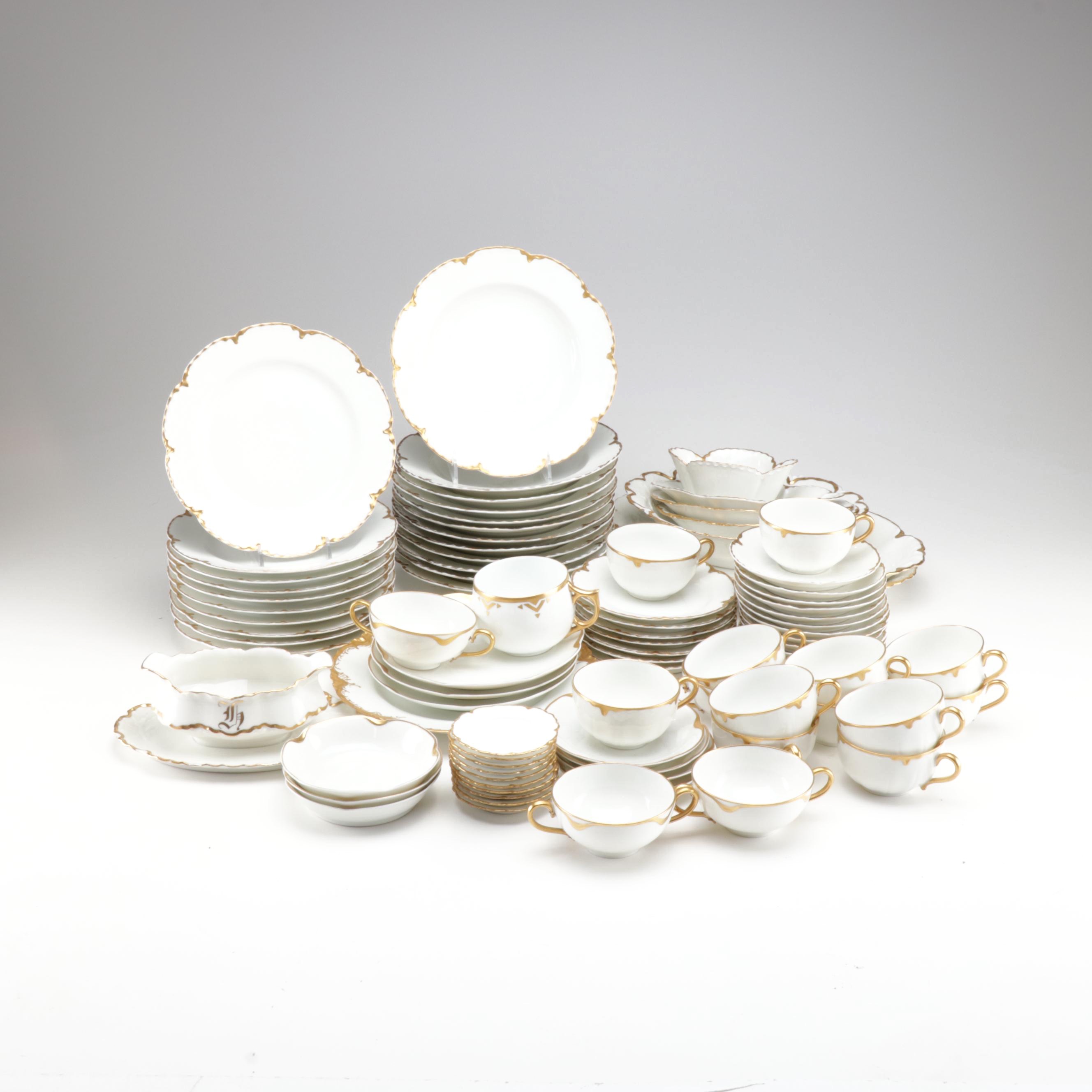 Haviland & Co. "Silver Anniversary" Porcelain Dinnerware