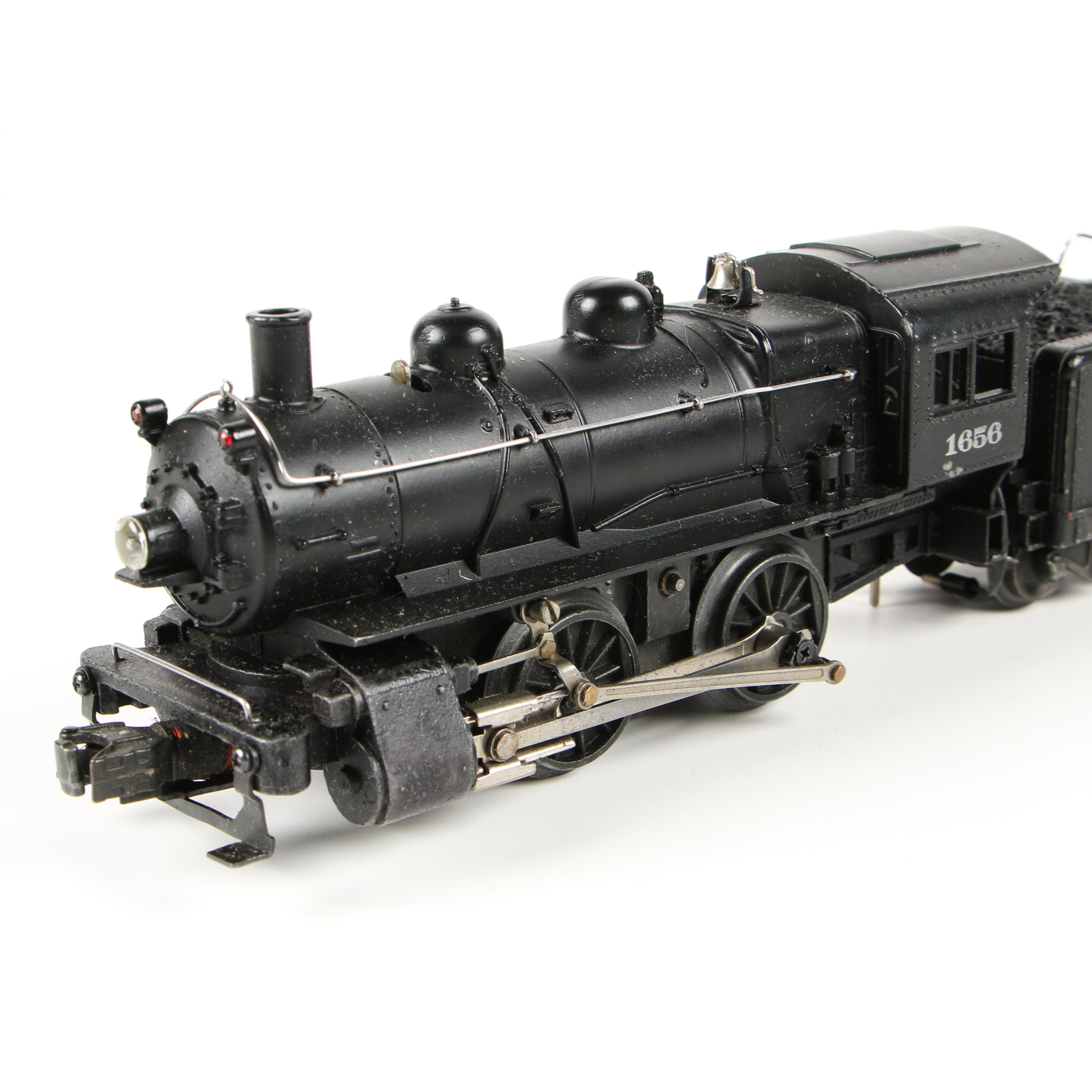 Lionel 1656 Steam Locomotive Switcher with 6403B Slope Back Tender, Late 1940s