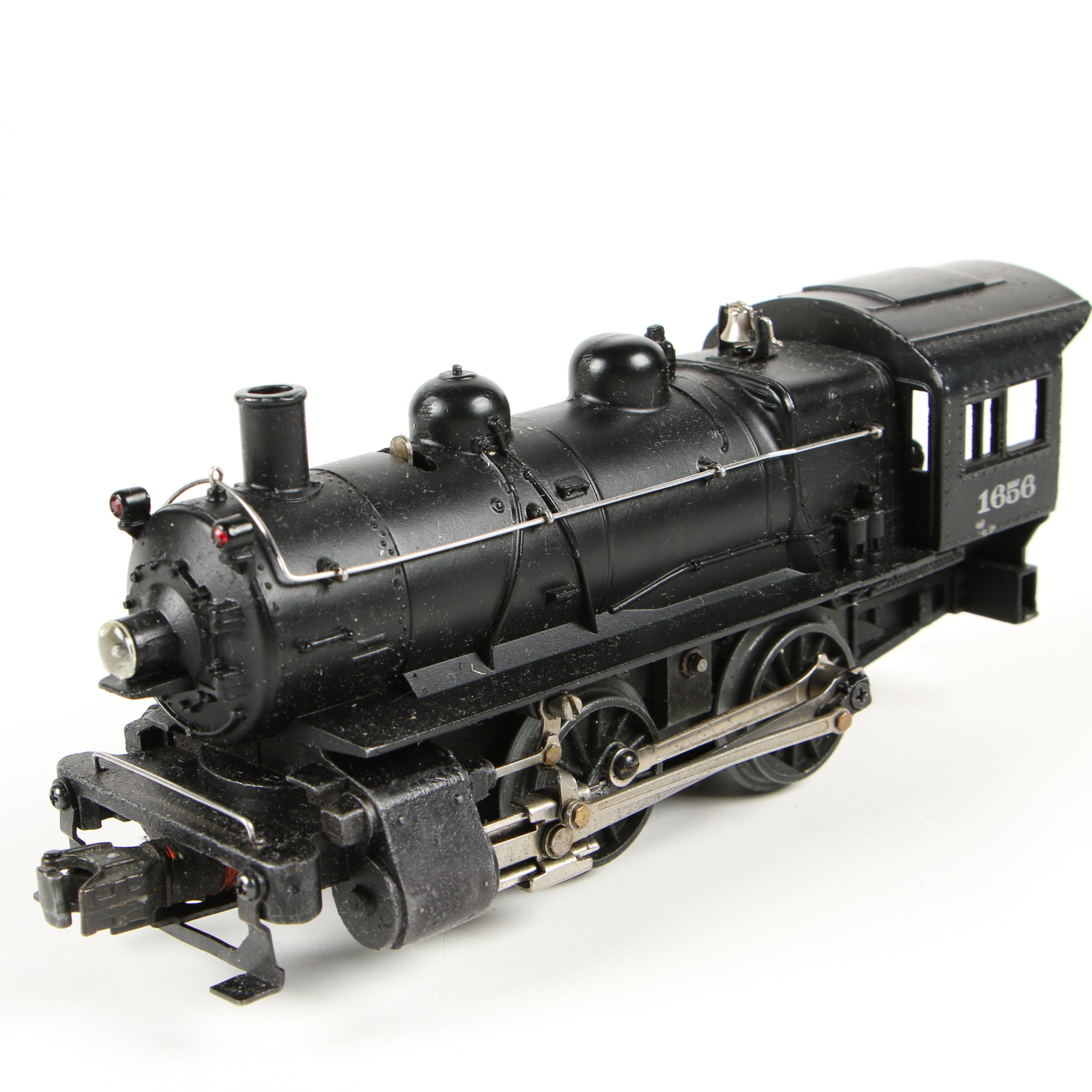 Lionel 1656 Steam Locomotive Switcher with 6403B Slope Back Tender, Late 1940s