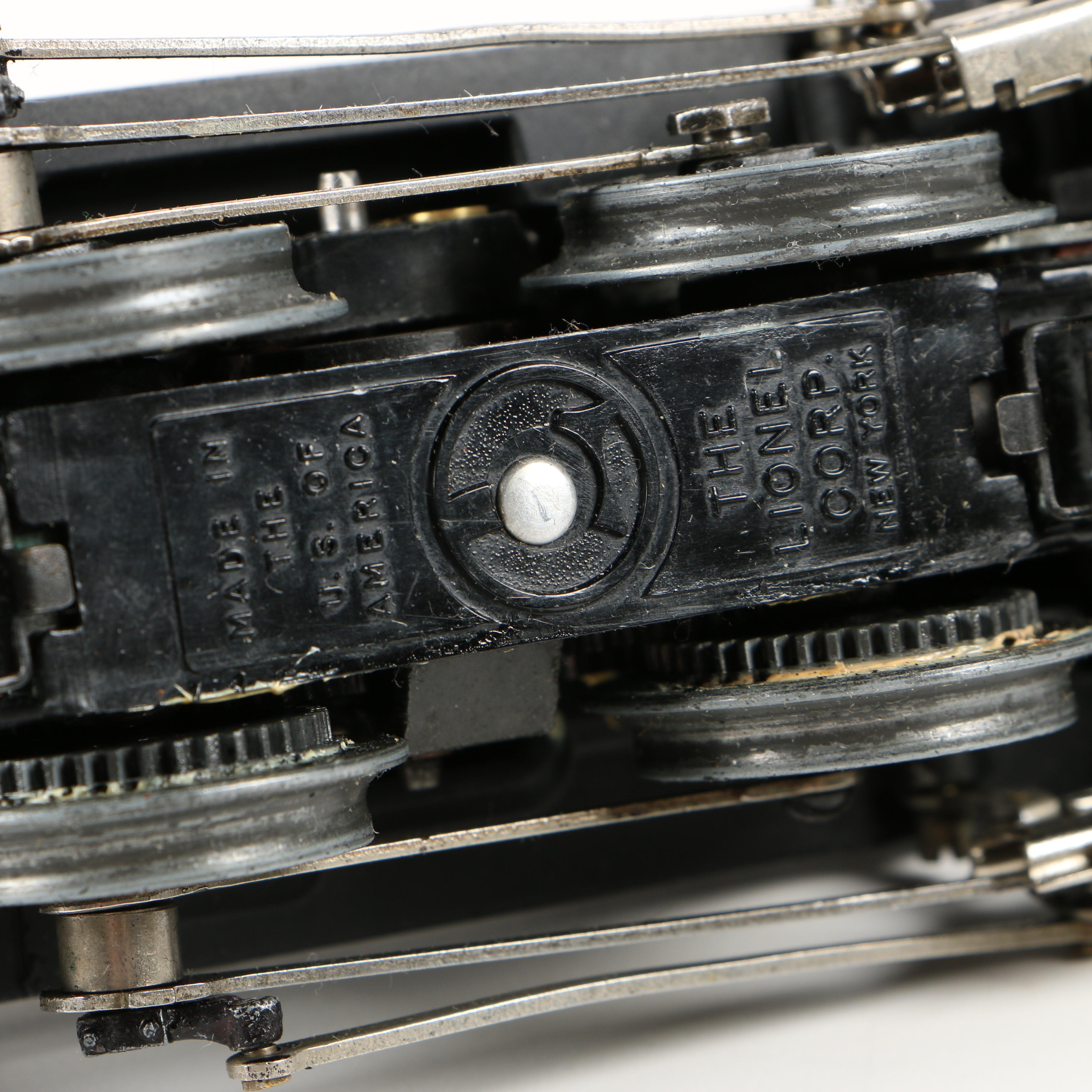 Lionel 1656 Steam Locomotive Switcher with 6403B Slope Back Tender, Late 1940s