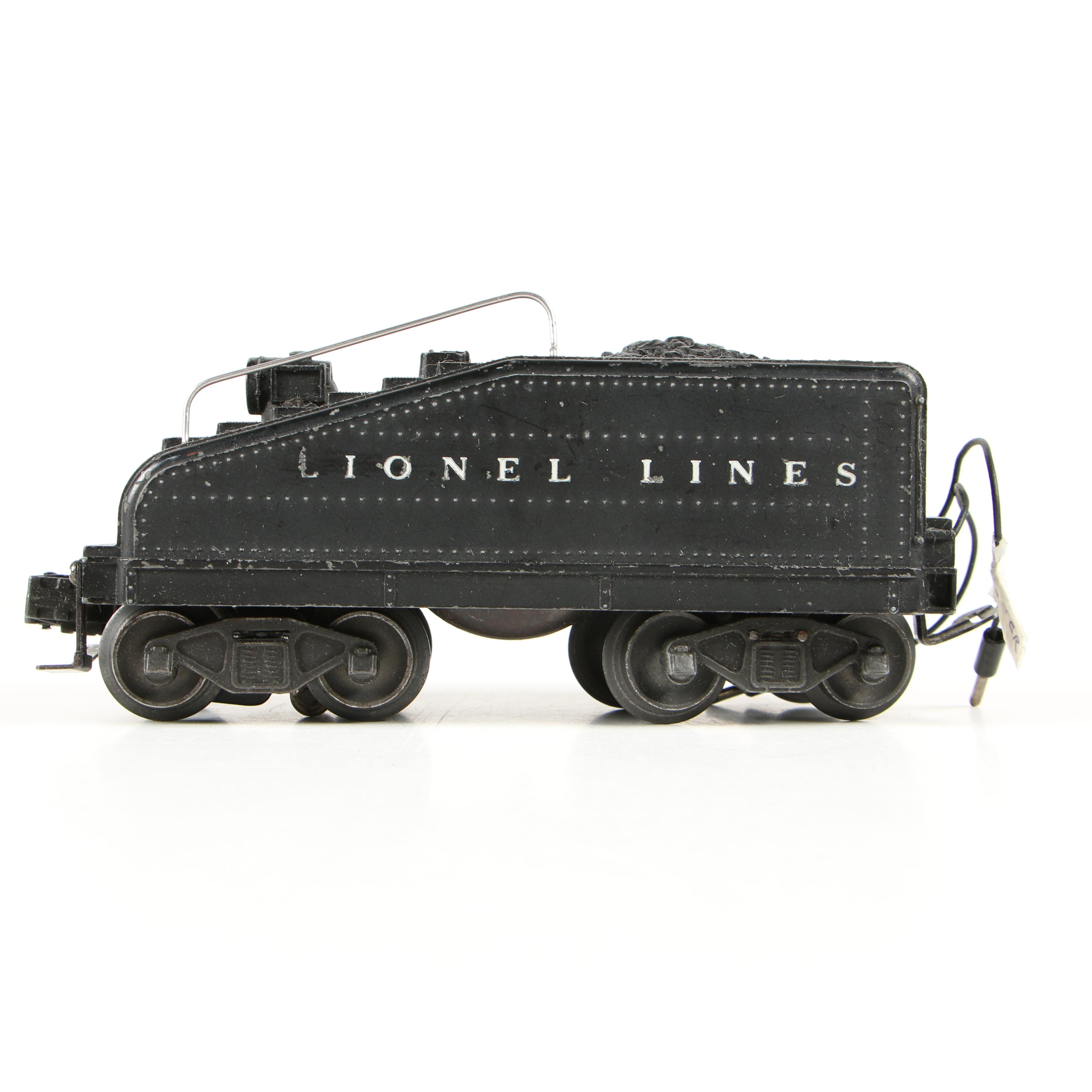 Lionel 1656 Steam Locomotive Switcher with 6403B Slope Back Tender, Late 1940s