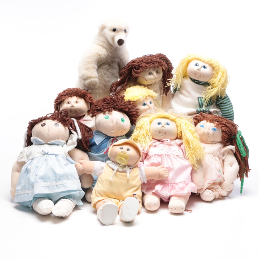 Thomas Cabbage Patch Dolls, Coleco Dolls, and Other Dolls and Stuffed Toys