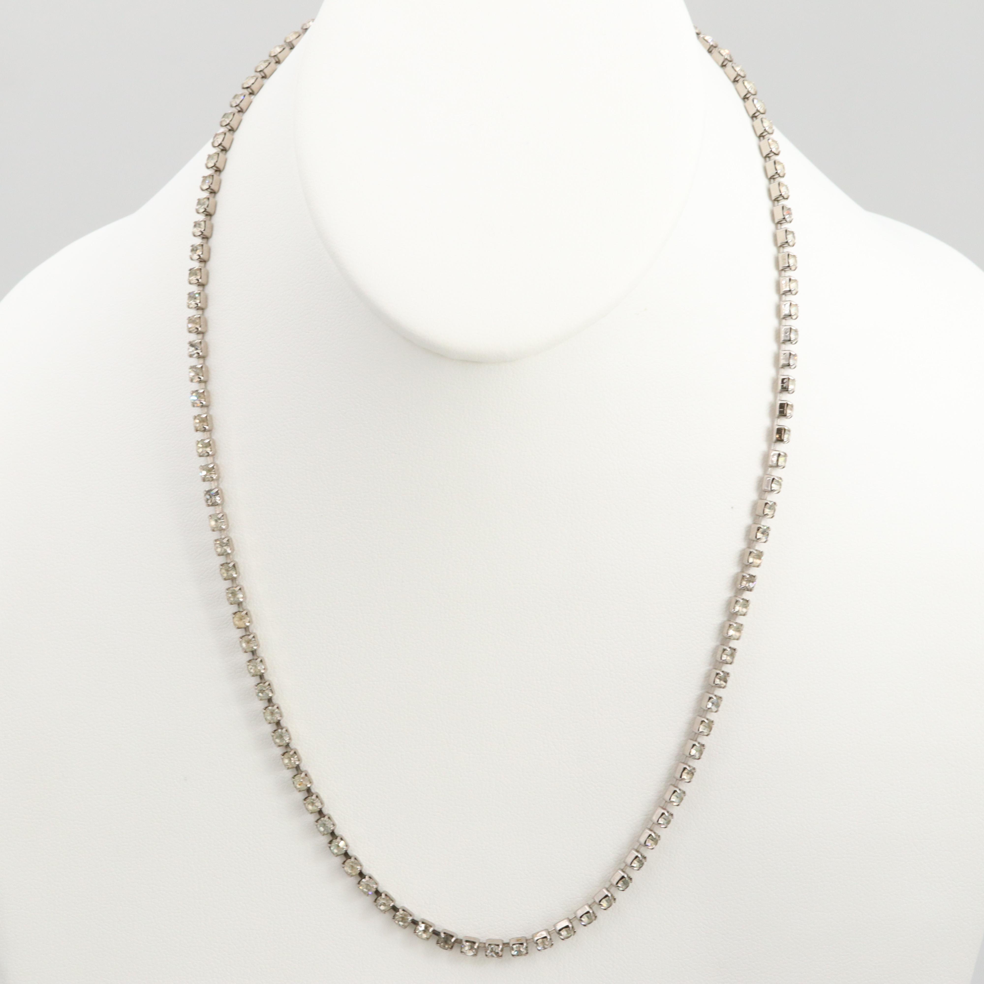 Vintage Rhinestone Jewelry Including Circa 1950 - 1960s Esha Randel