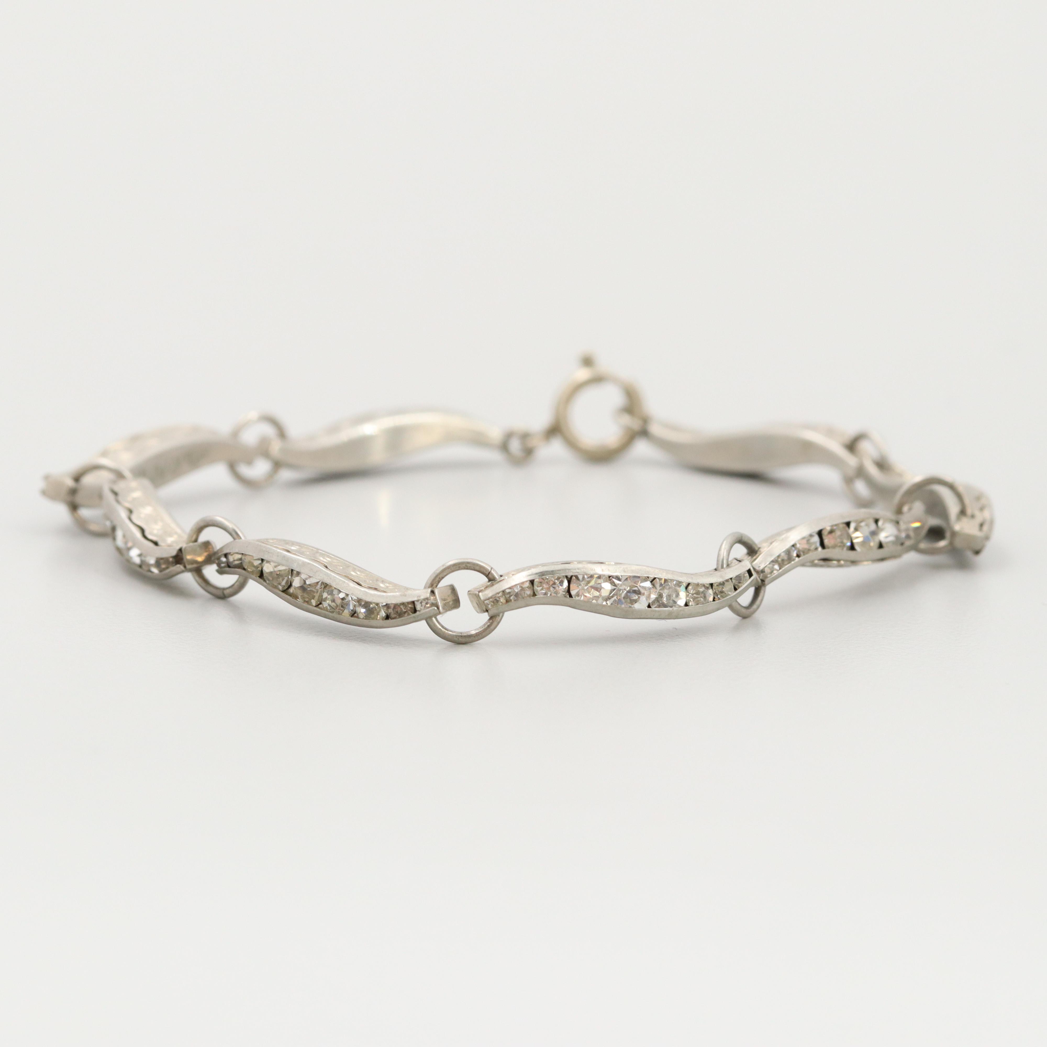 Vintage Rhinestone Jewelry Including Circa 1950 - 1960s Esha Randel