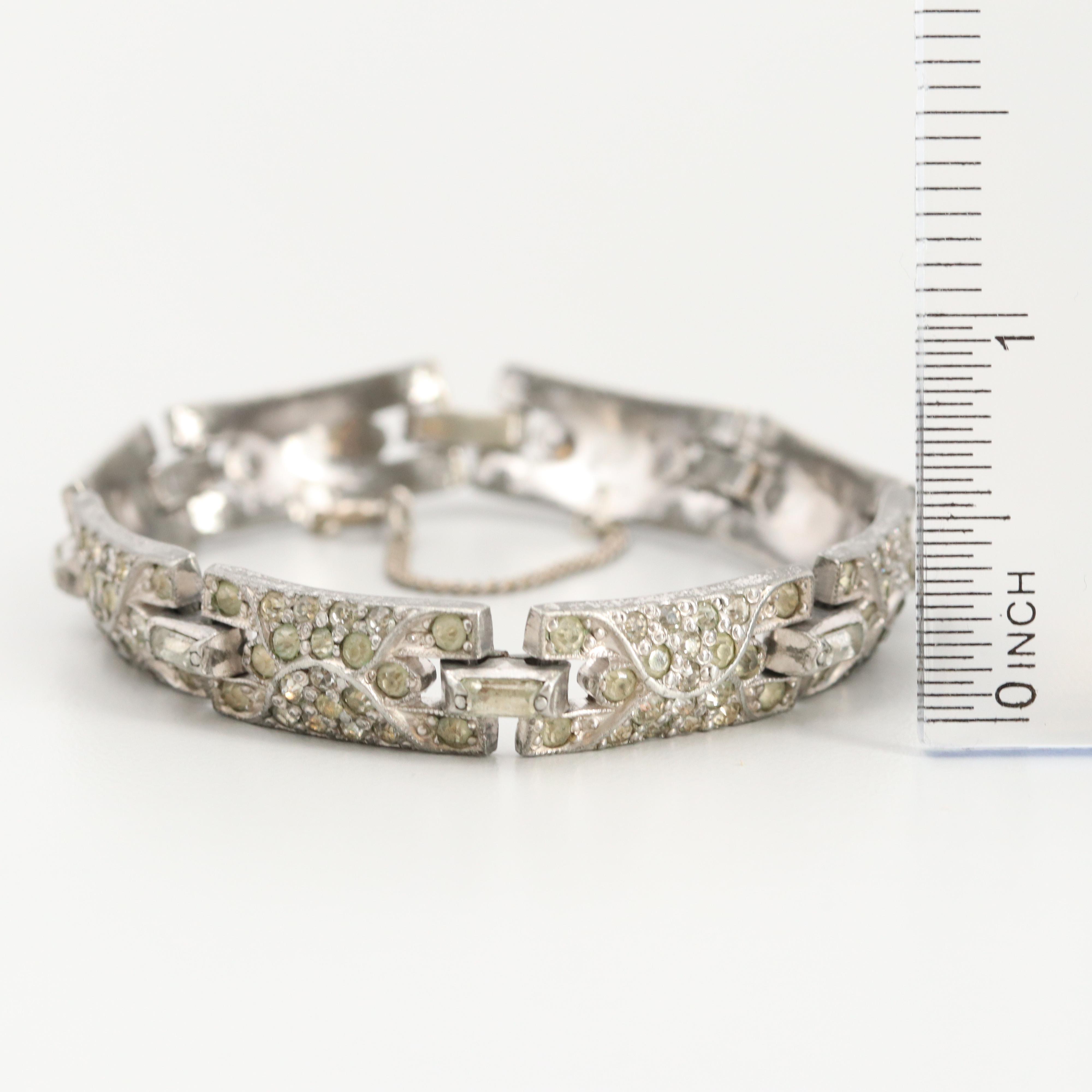 Vintage Rhinestone Jewelry Including Circa 1950 - 1960s Esha Randel