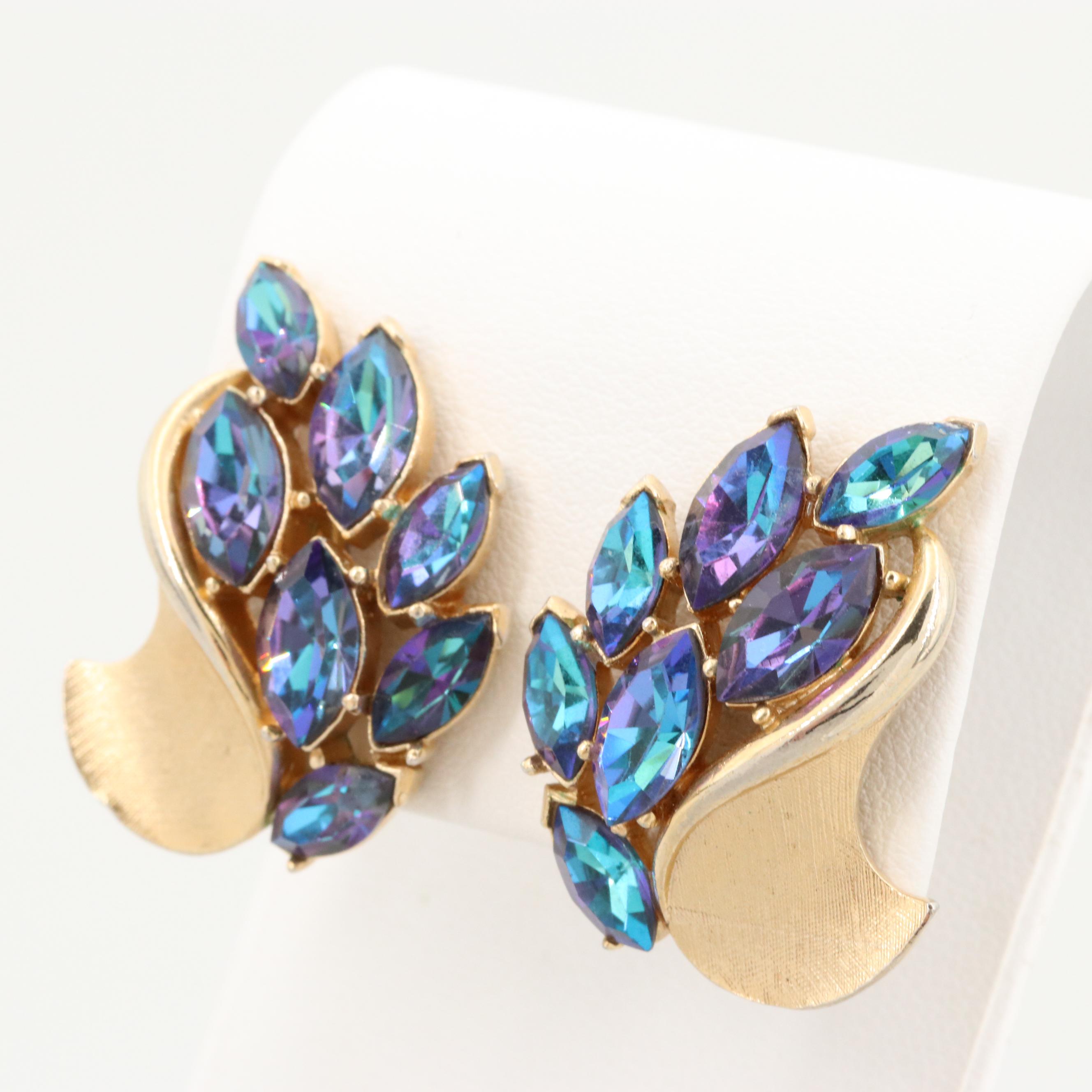 Circa 1950s Crown Trifari Rhinestone Set