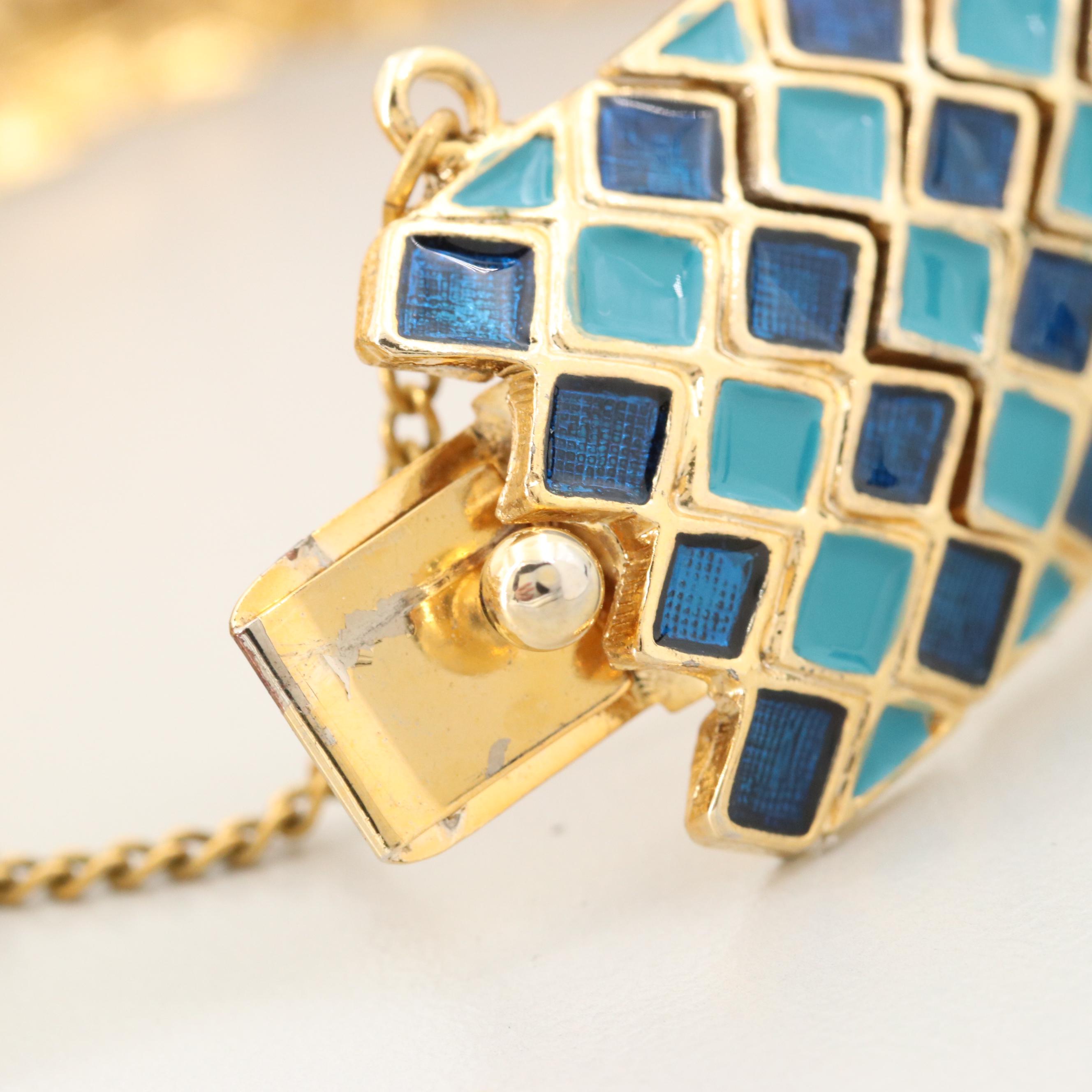 Vintage Hattie Carnegie Enamel Expandable Bracelet