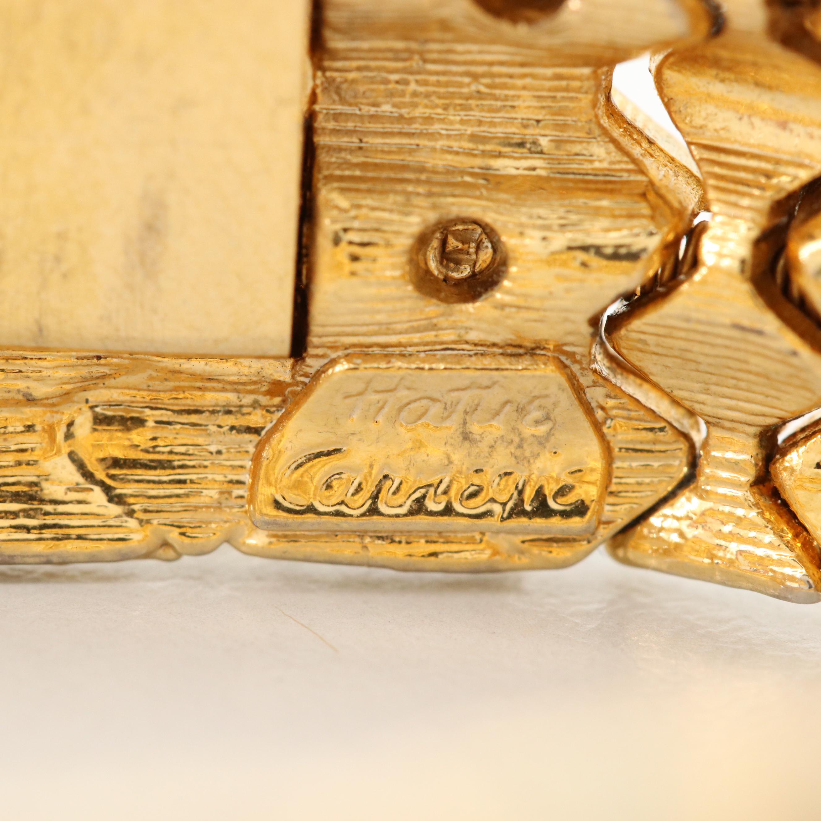 Vintage Hattie Carnegie Enamel Expandable Bracelet