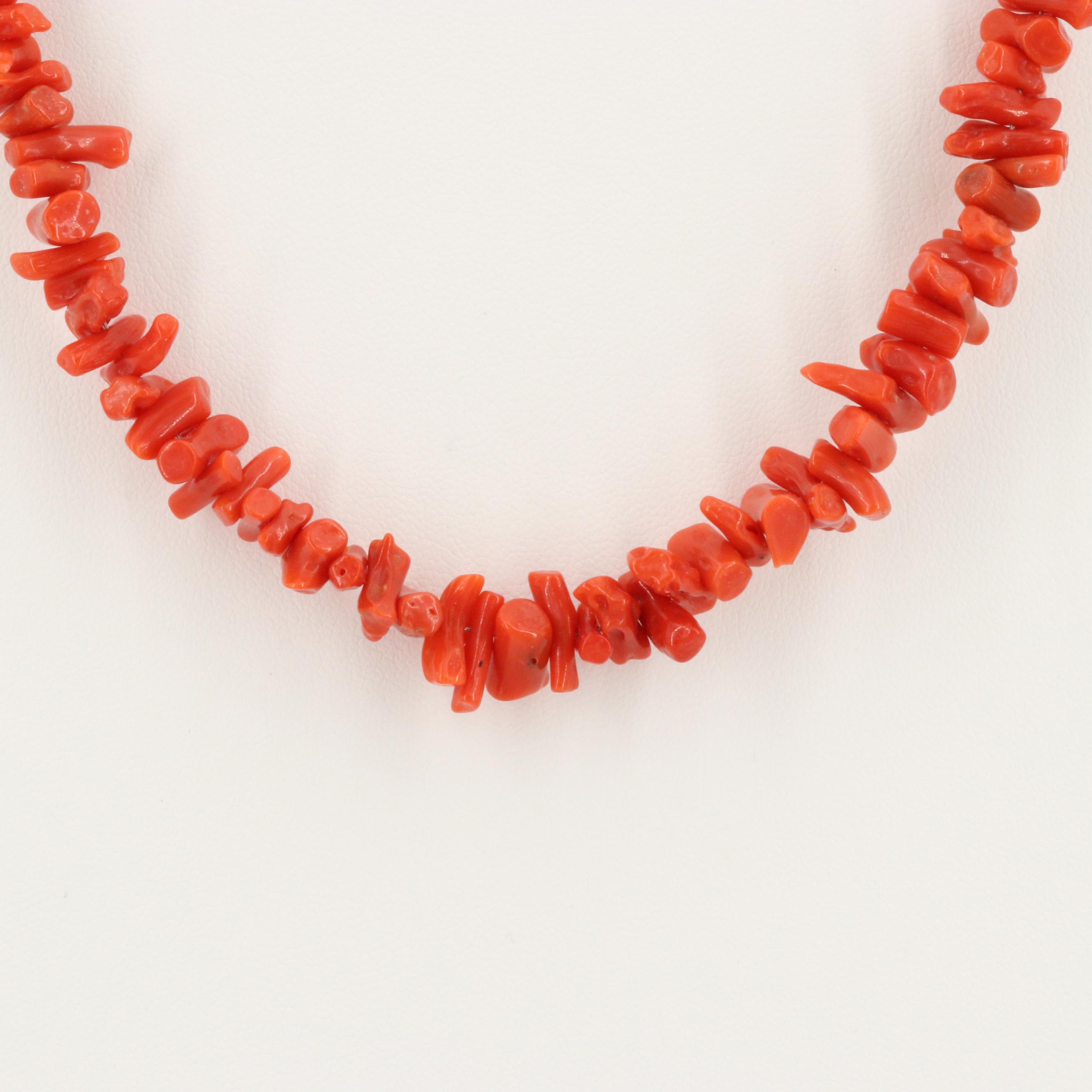 Coral Beaded Necklace