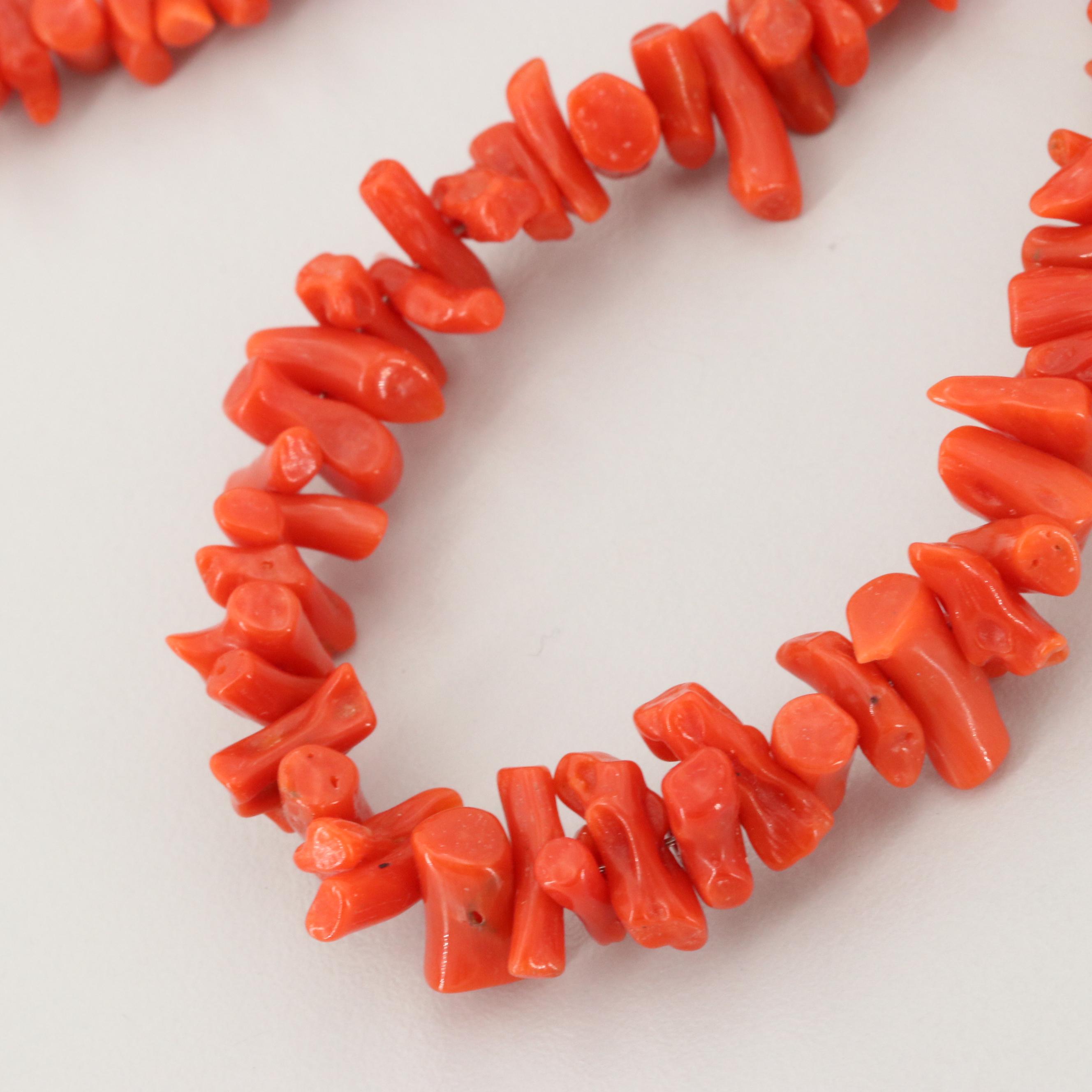 Coral Beaded Necklace