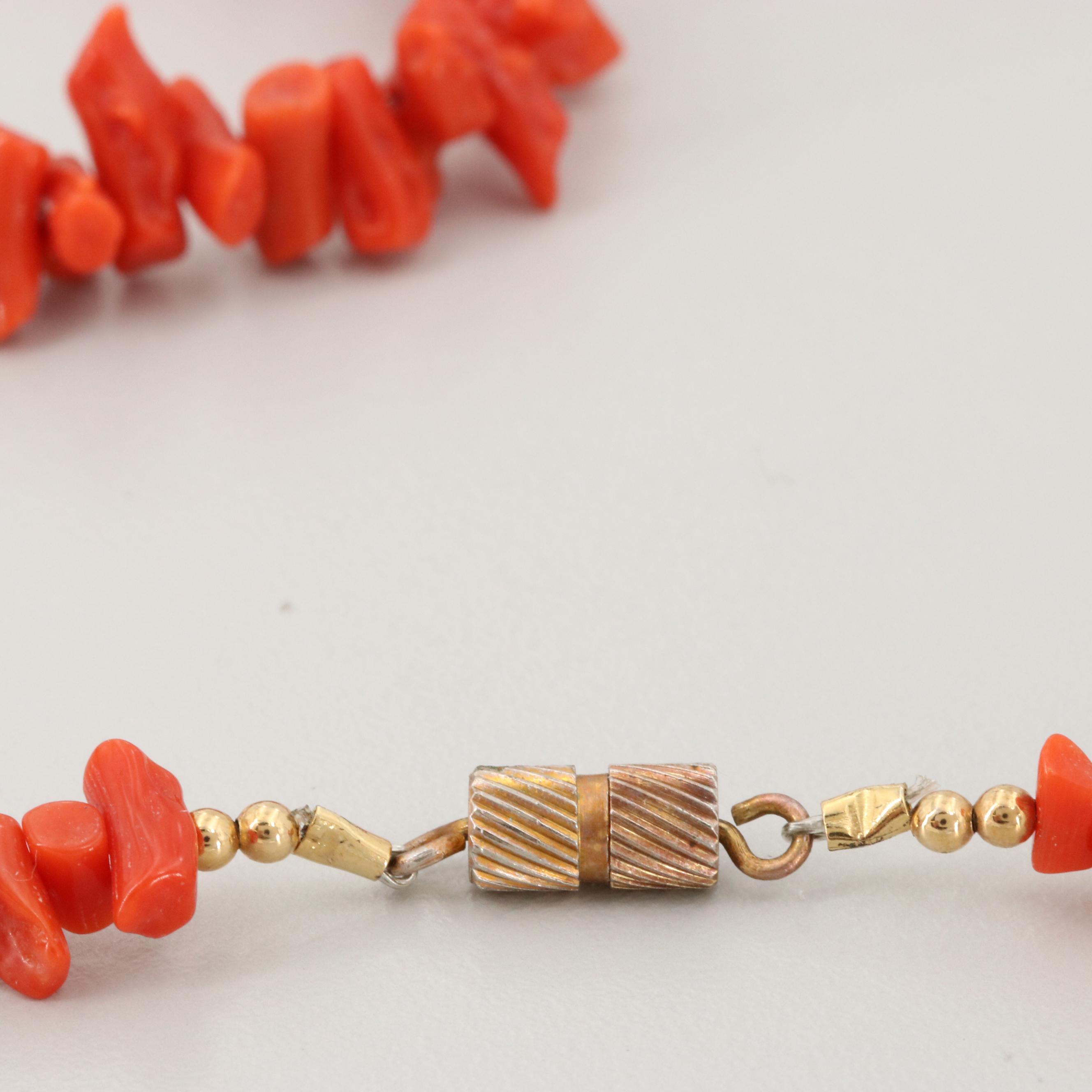Coral Beaded Necklace