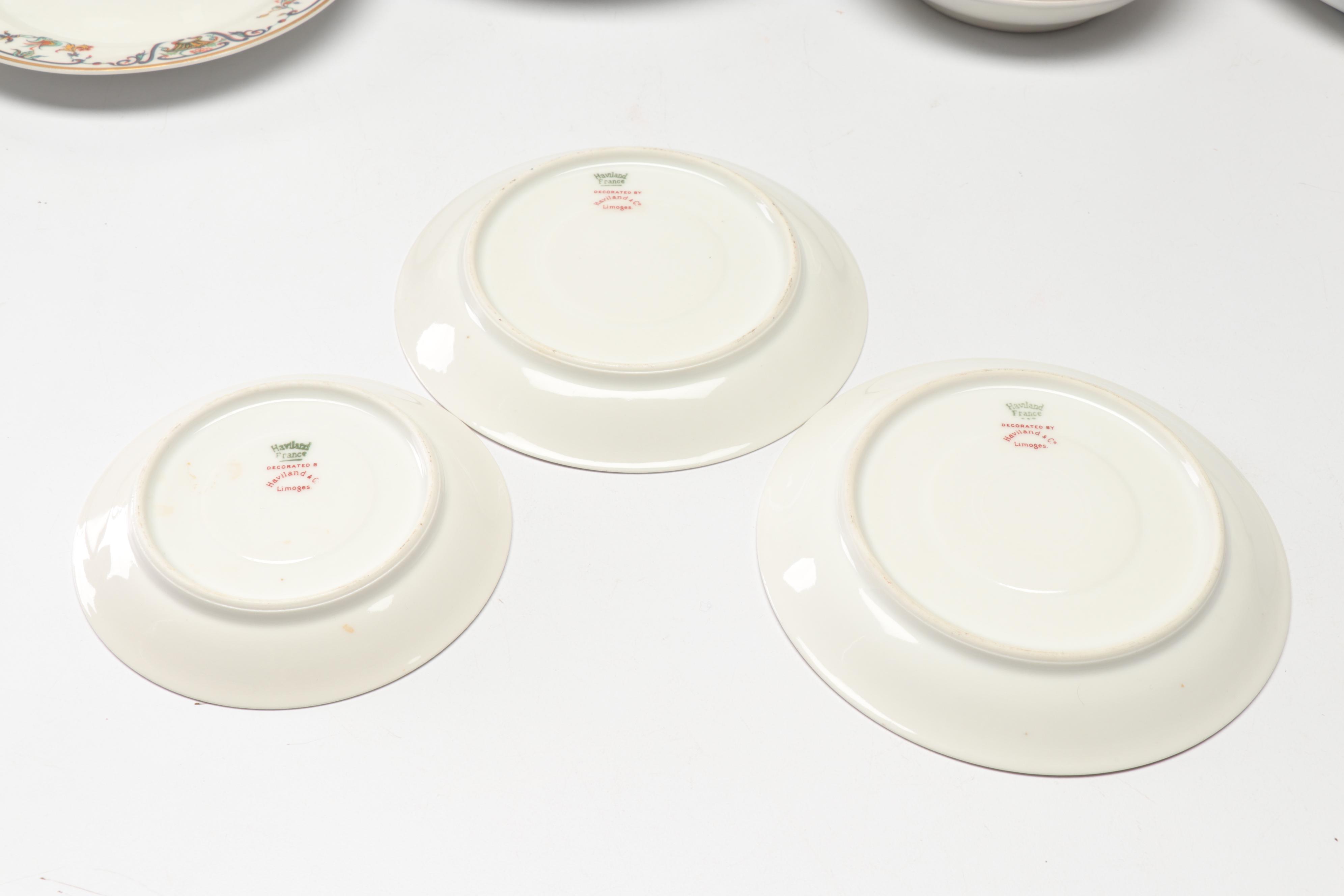 Haviland & Co. Limoges Porcelain Dinnerware