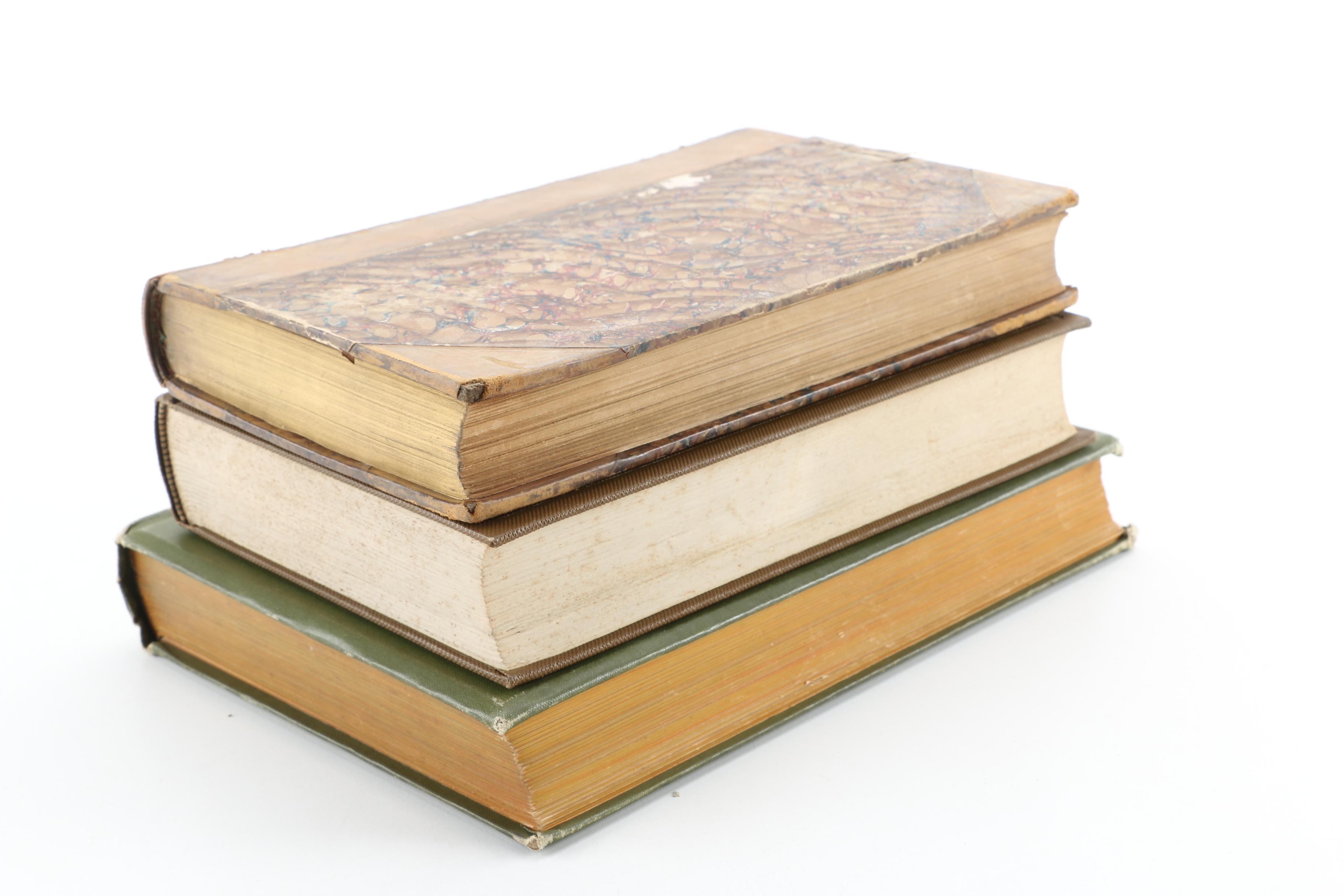 Antique Hunting Books including "Woods and Lakes of Maine"