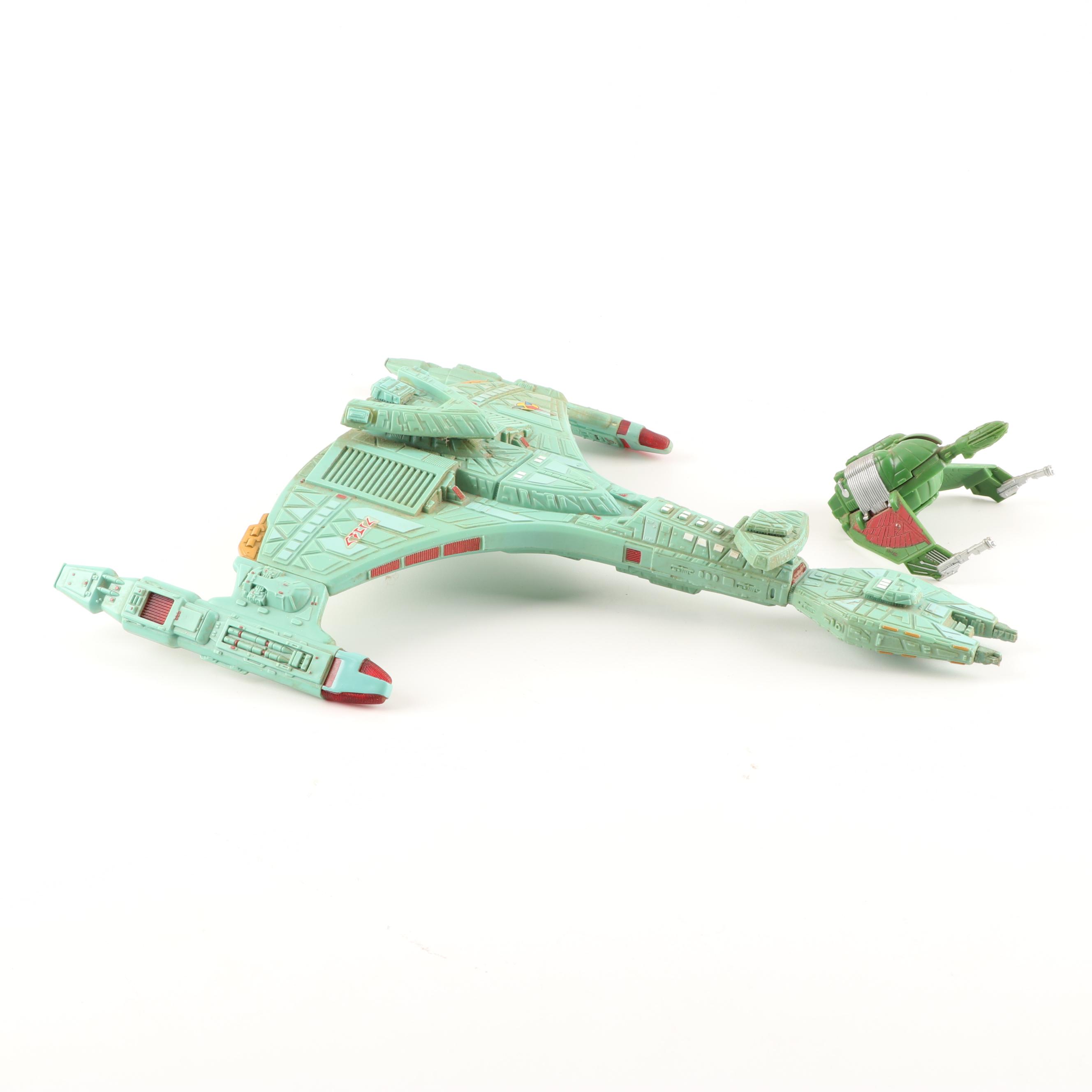 Playmates "Star Trek" Klingon Attack Cruiser and Bird-of-Prey
