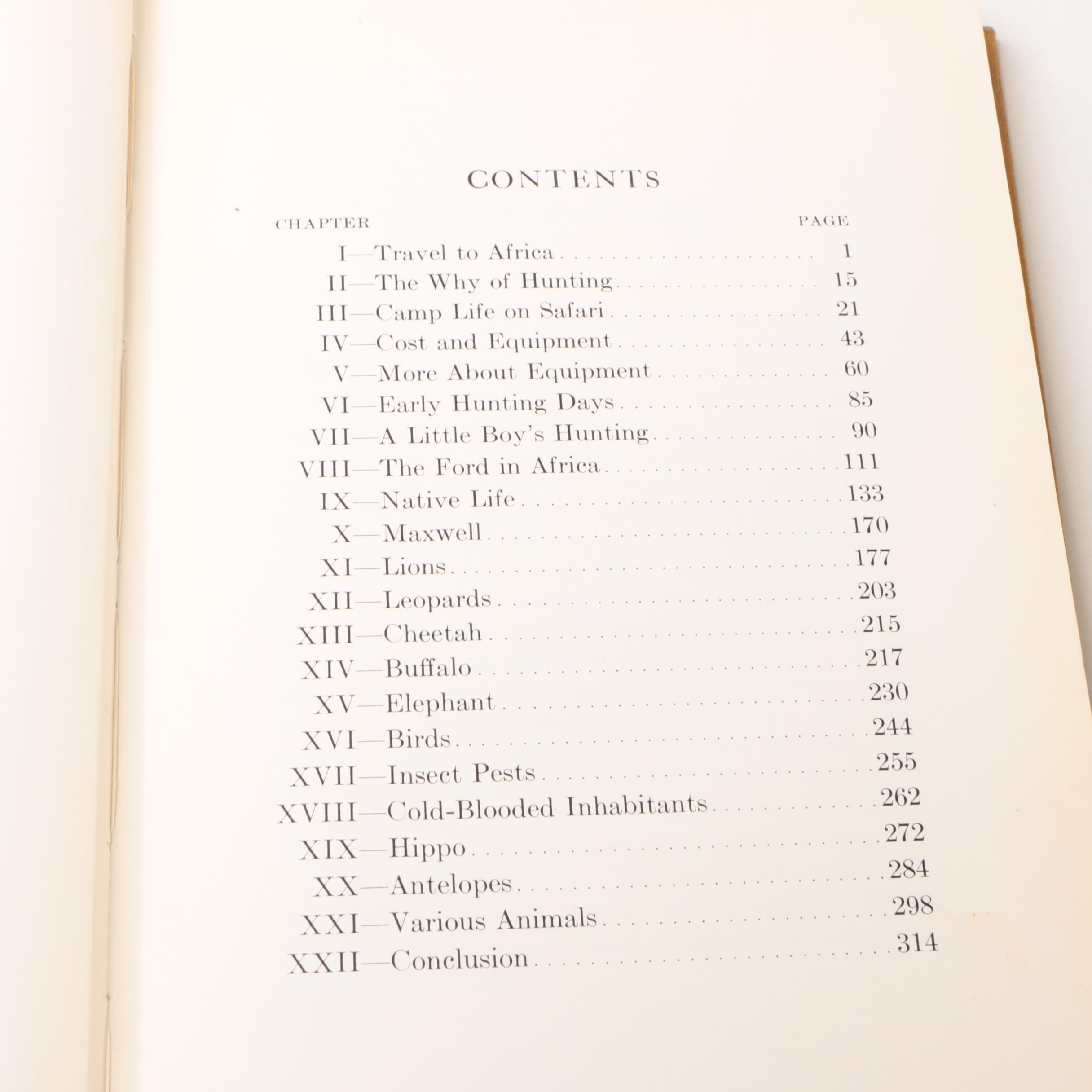 African Game featuring "Hunting Big Game in Africa" and More