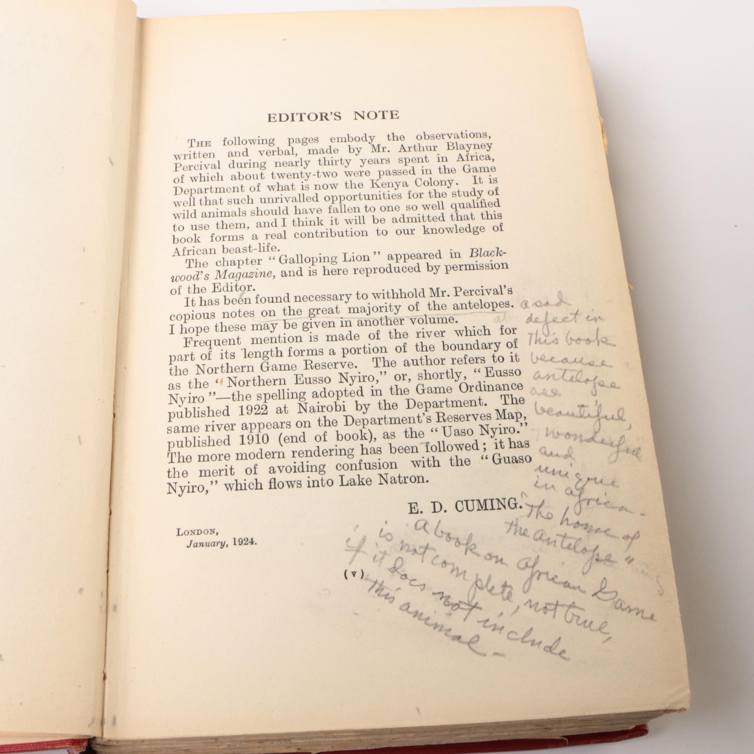 African Game featuring "Hunting Big Game in Africa" and More