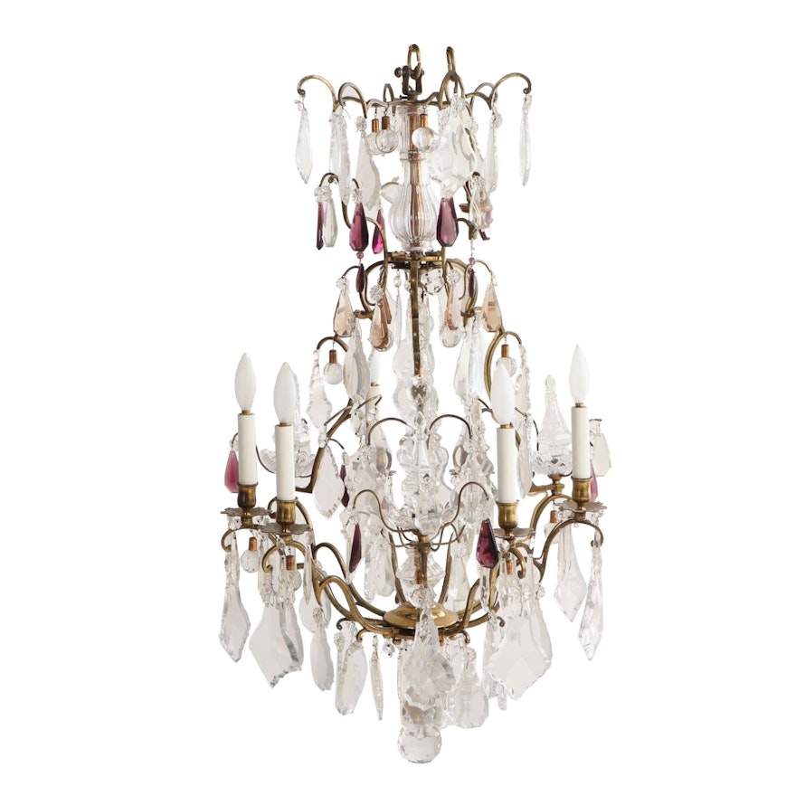 Louis XIV Style Six Light Chandelier, Early 20th Century