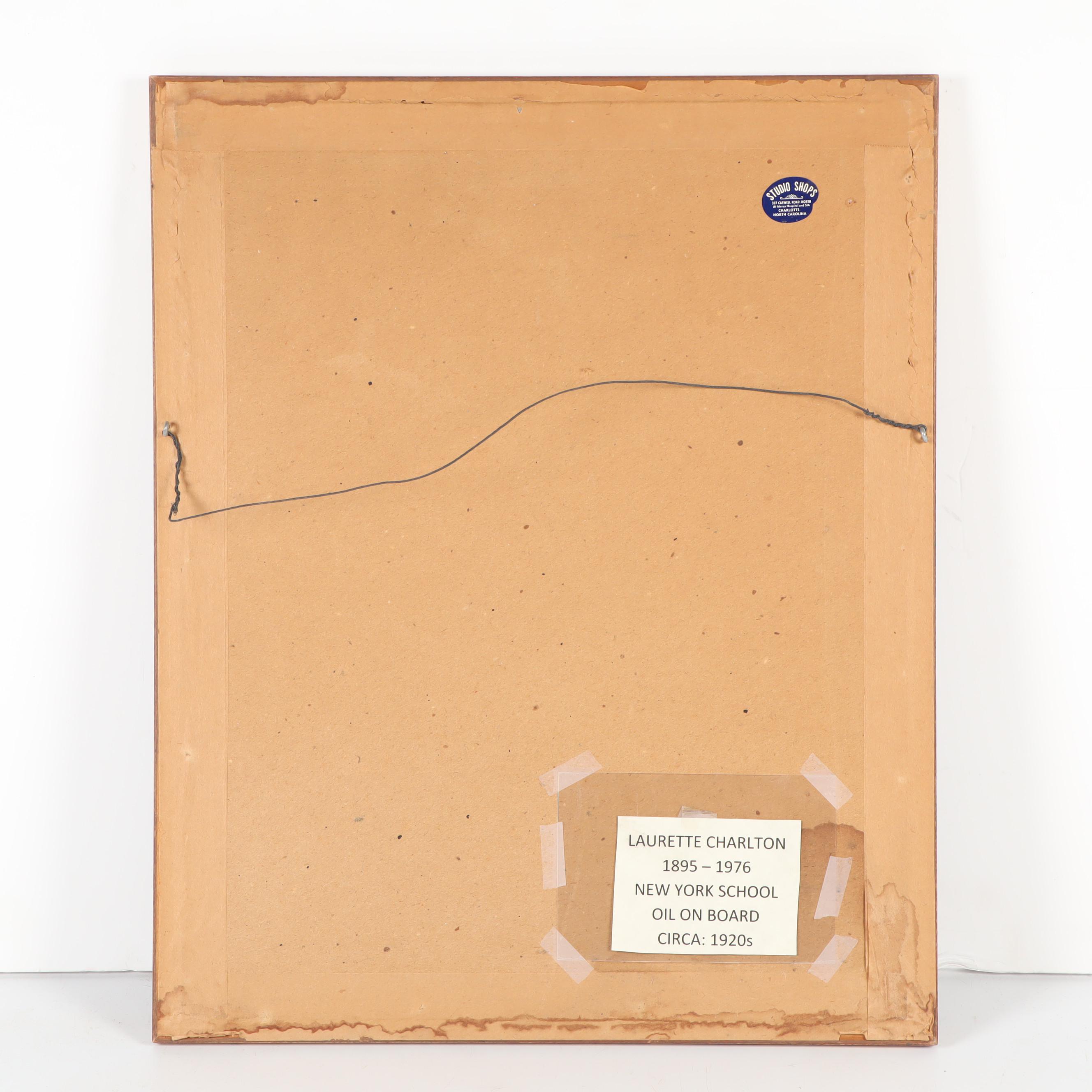 Nude Figure Study Oil Painting Attributed to Laurette Charlton