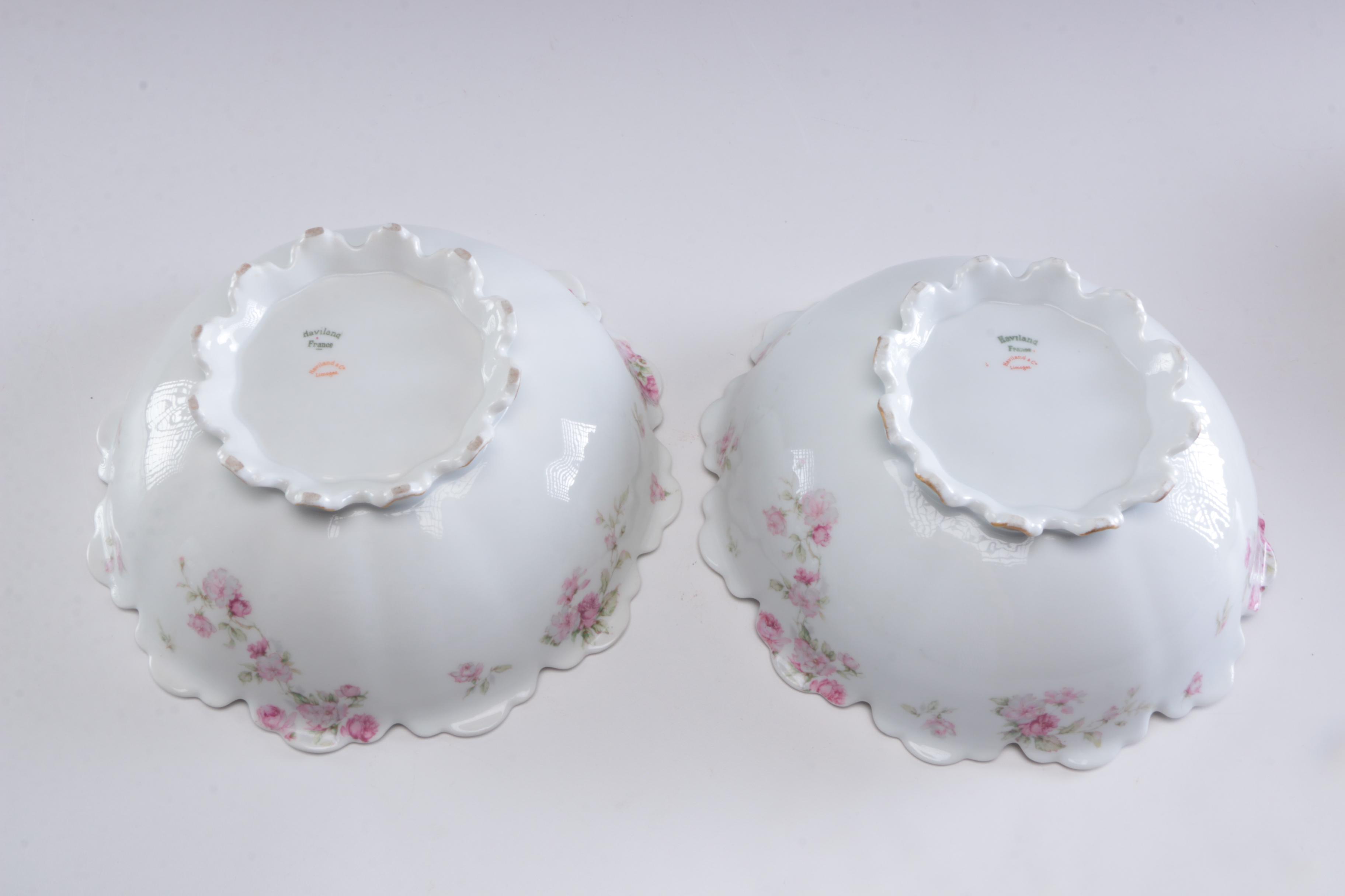 Haviland Limoges Porcelain Serving Bowls