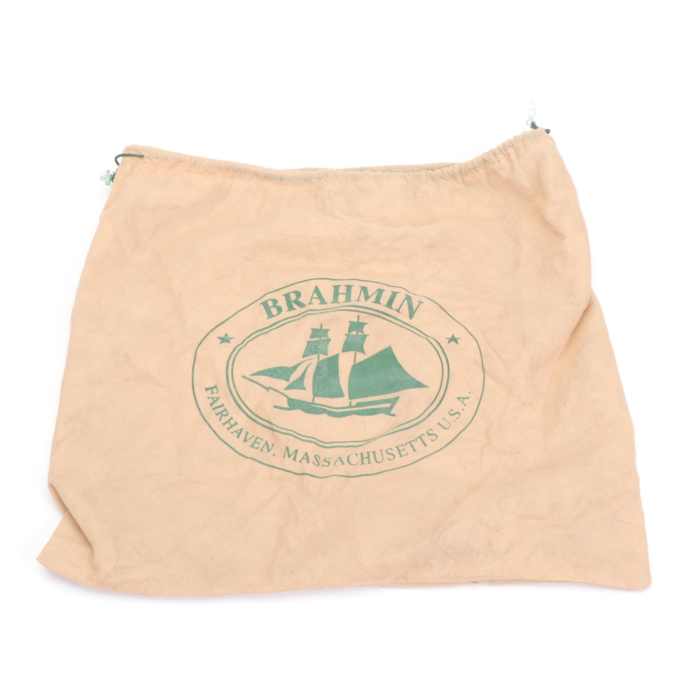 Brahmin Mojito Mocha Melbourne Croc Embossed Leather Crossbody Bag