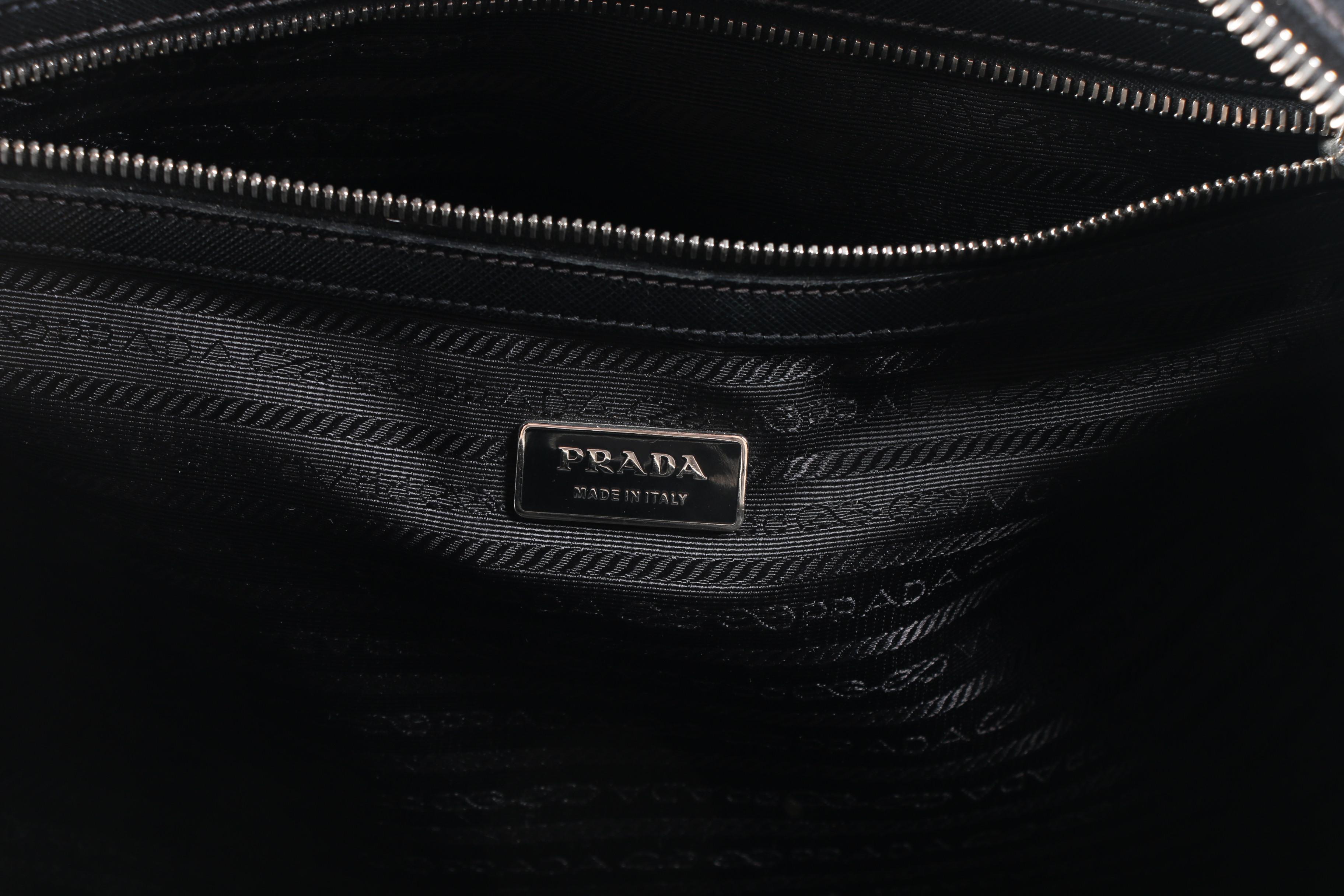 Prada Doctor's Bag in Black Saffiano Leather