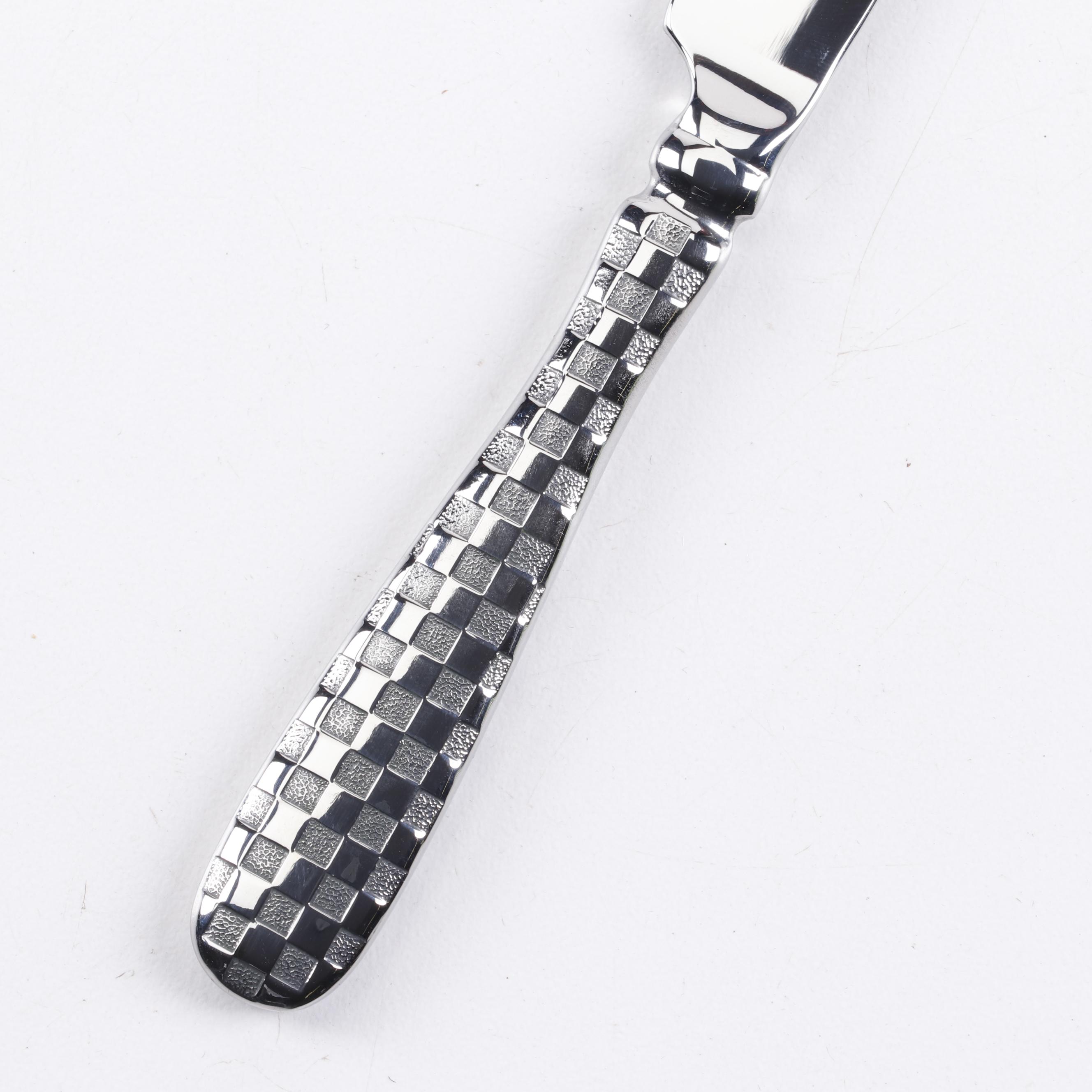 MacKenzie-Childs "Check" Stainless Steel Canape Knife Sets