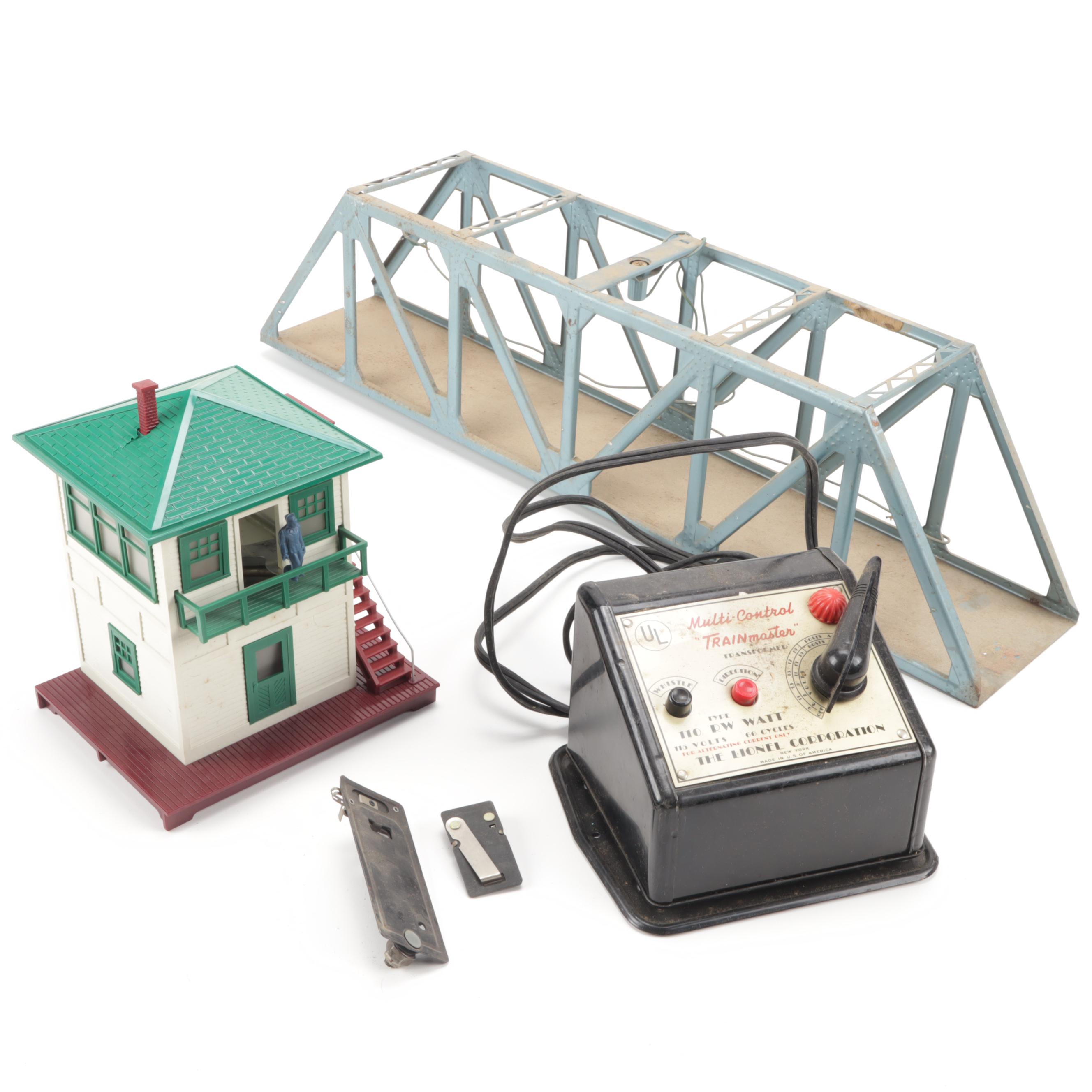 Model Train Bridge and Transformer